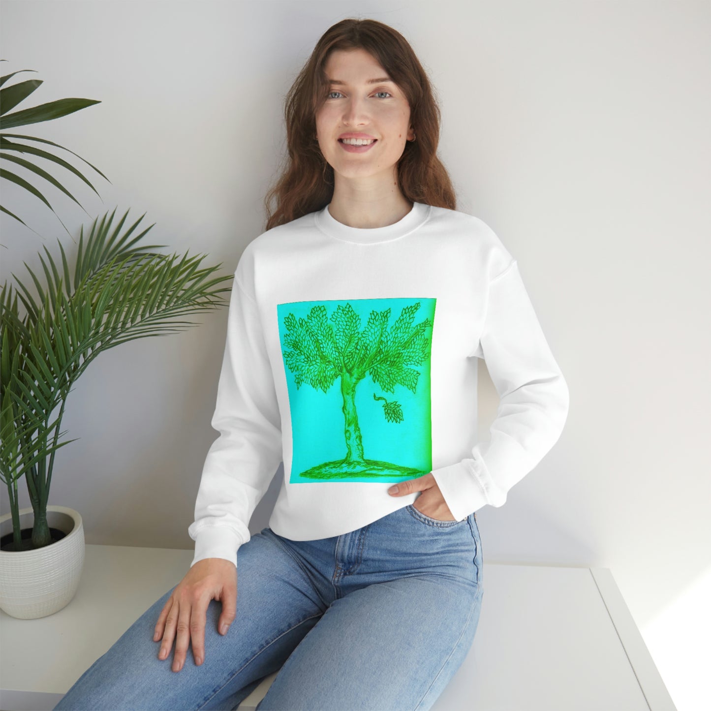 Unisex Heavy Blend™ Crewneck Sweatshirt TREE OF LIFE  OF VICTORY