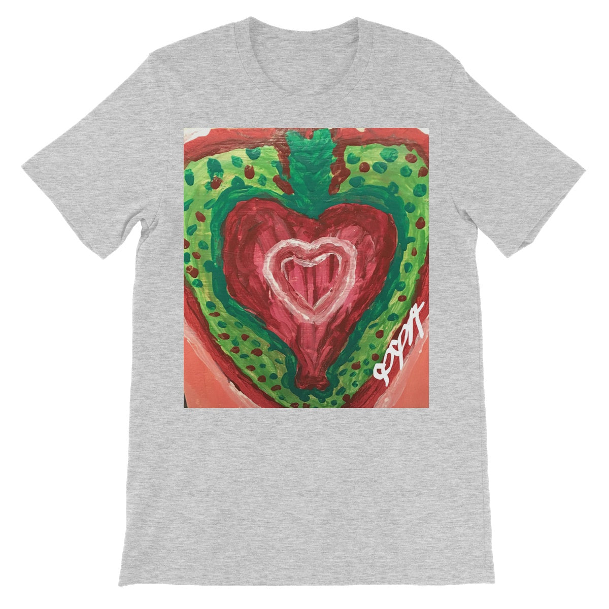 SACRED HEART OF THE SEED OF LIFE UNISEX SHORT SLEEVE T-SHIRT