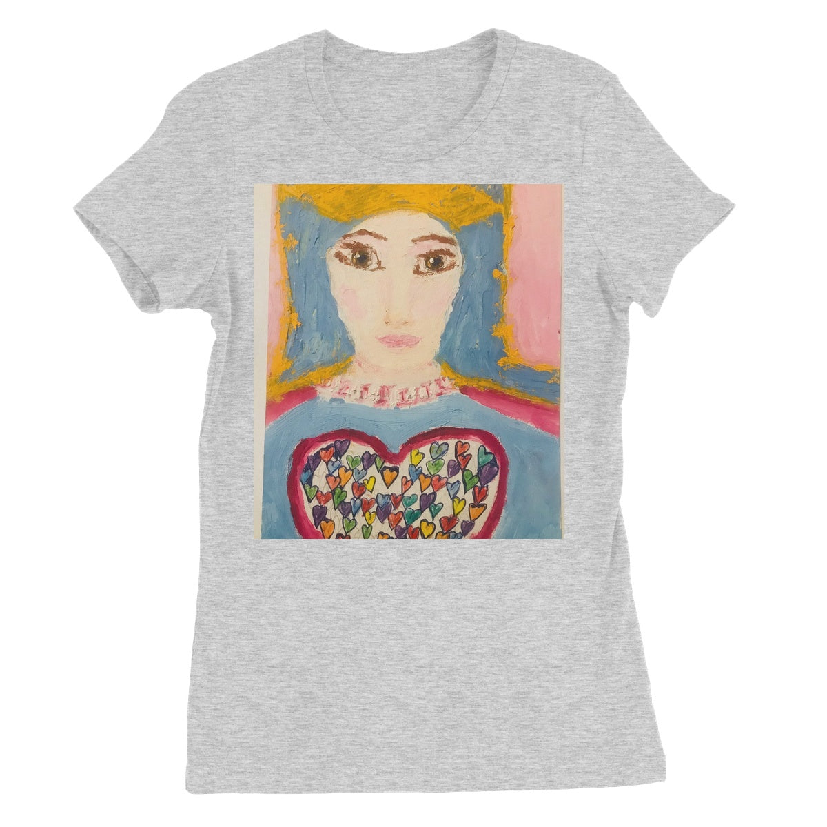 MARY OF SACRED HEART OF LIFE WOMENS TSHIRT