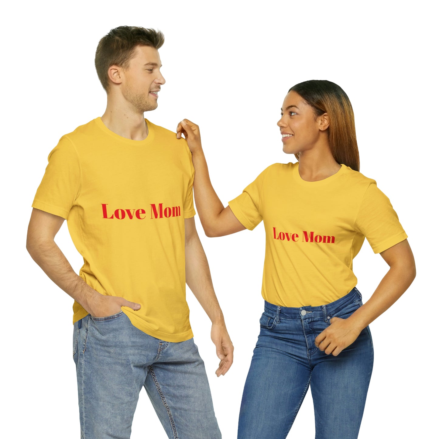 Love Mom Tee (Unisex Jersey Short Sleeve Tee)