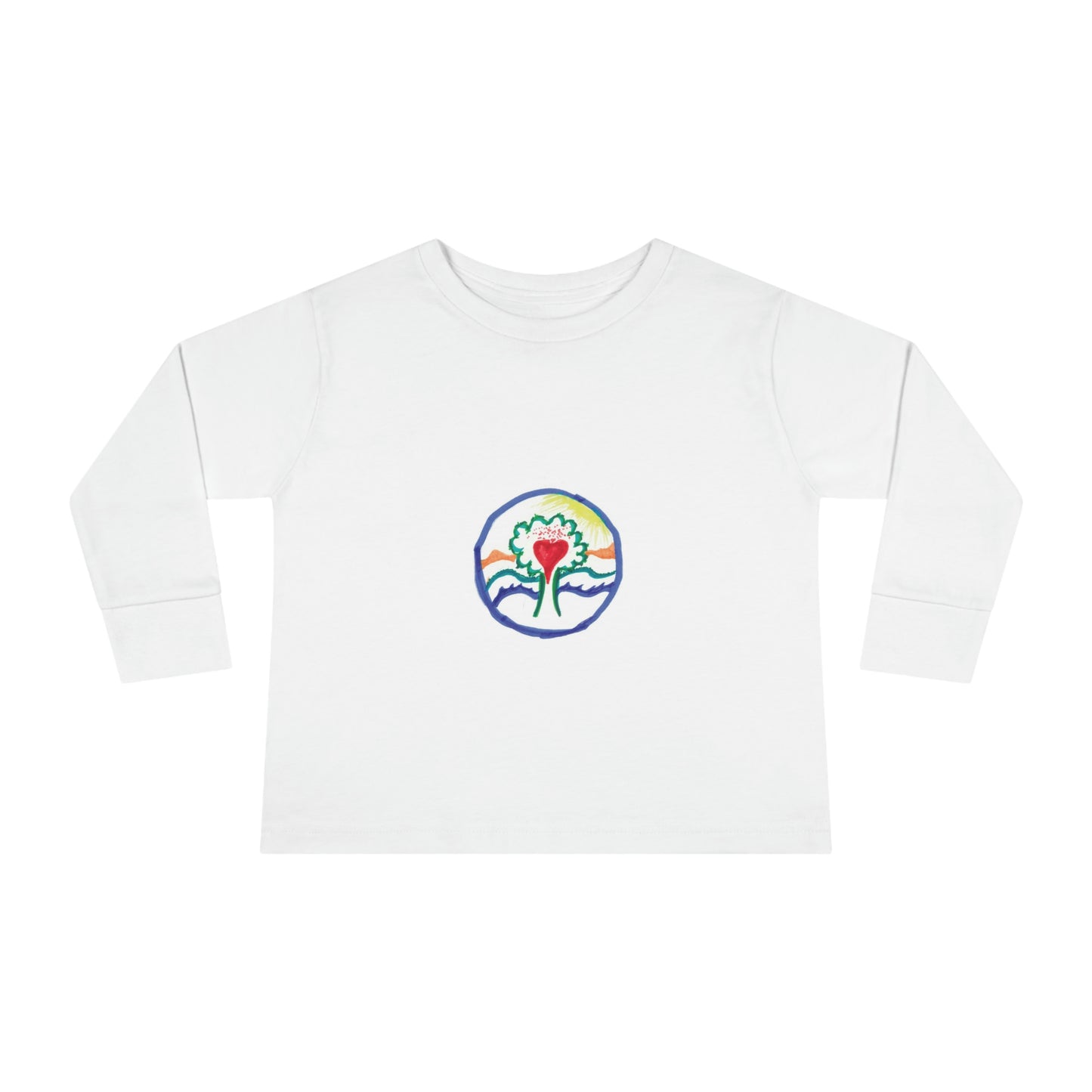 TODDLER LONG SLEEVE TEE TREE OF LIFE SACRED HEART