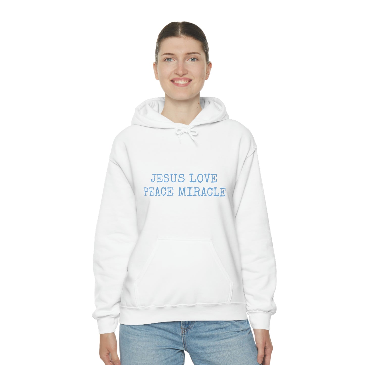 JESUS LOVE PEACE MIRACLE ™ HOODED SWEATSHIRT