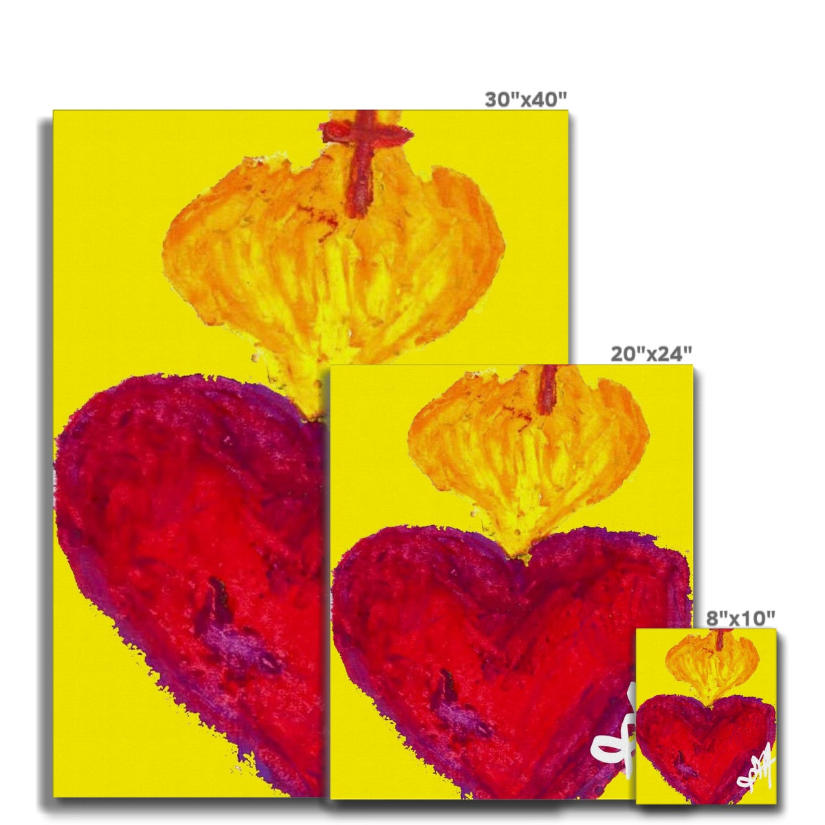 SACRED HEART ETERNAL LOVE CANVAS