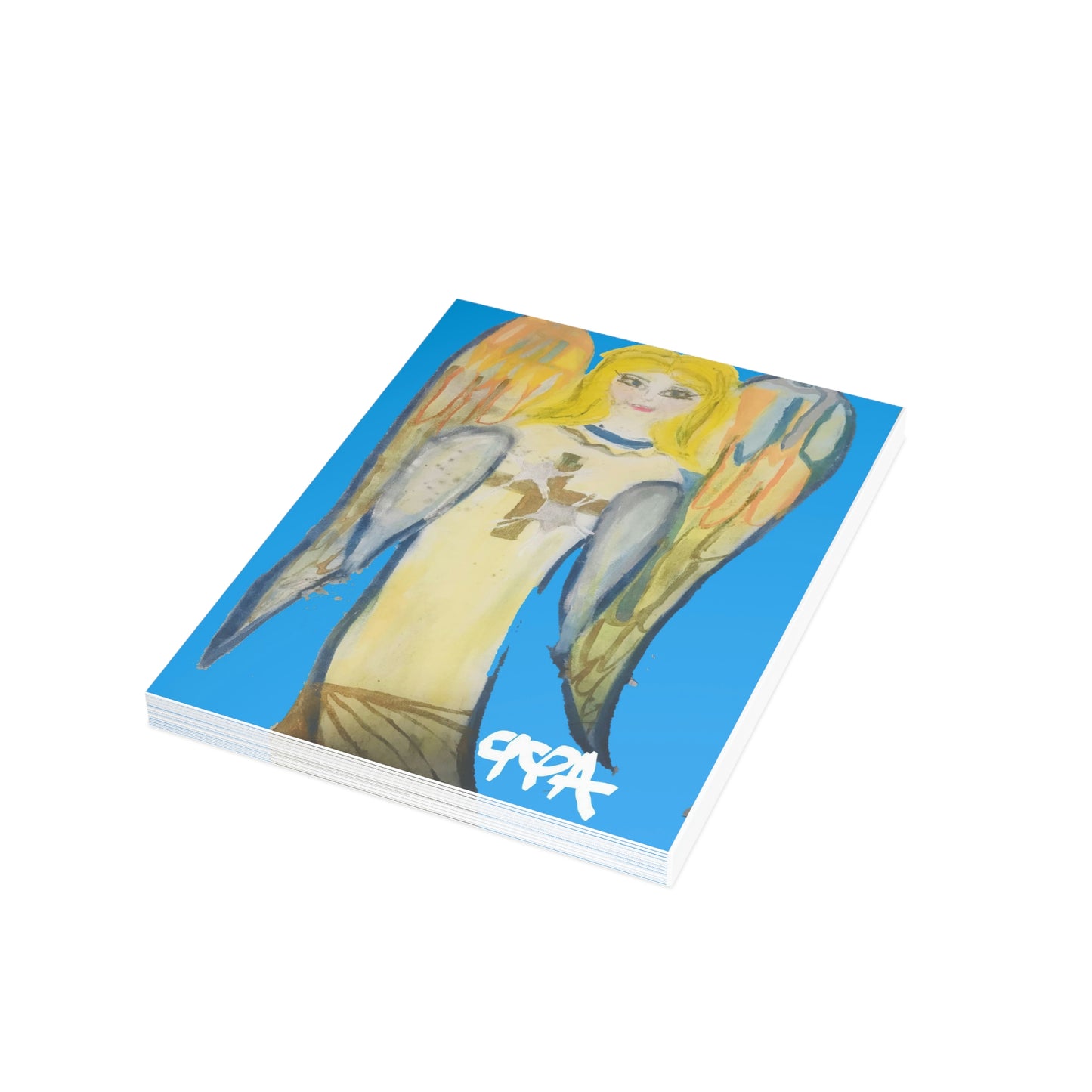 ANGEL OF LIGHT BLUE CARDS (Greeting Card Bundles (10, 30, 50 pcs))