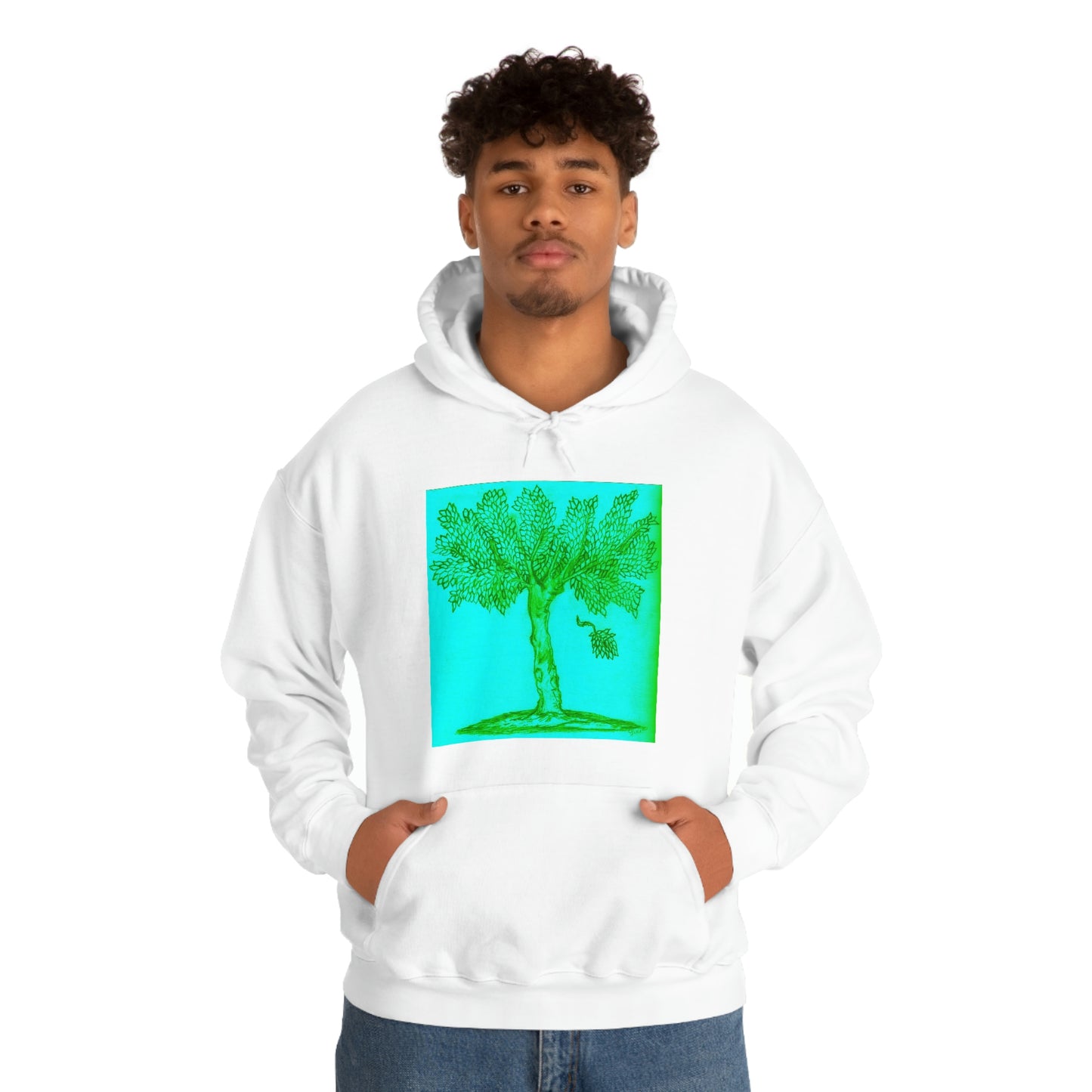 Unisex Heavy Blend™ Hooded Sweatshirt TREE OF LIFE  OF VICTORY