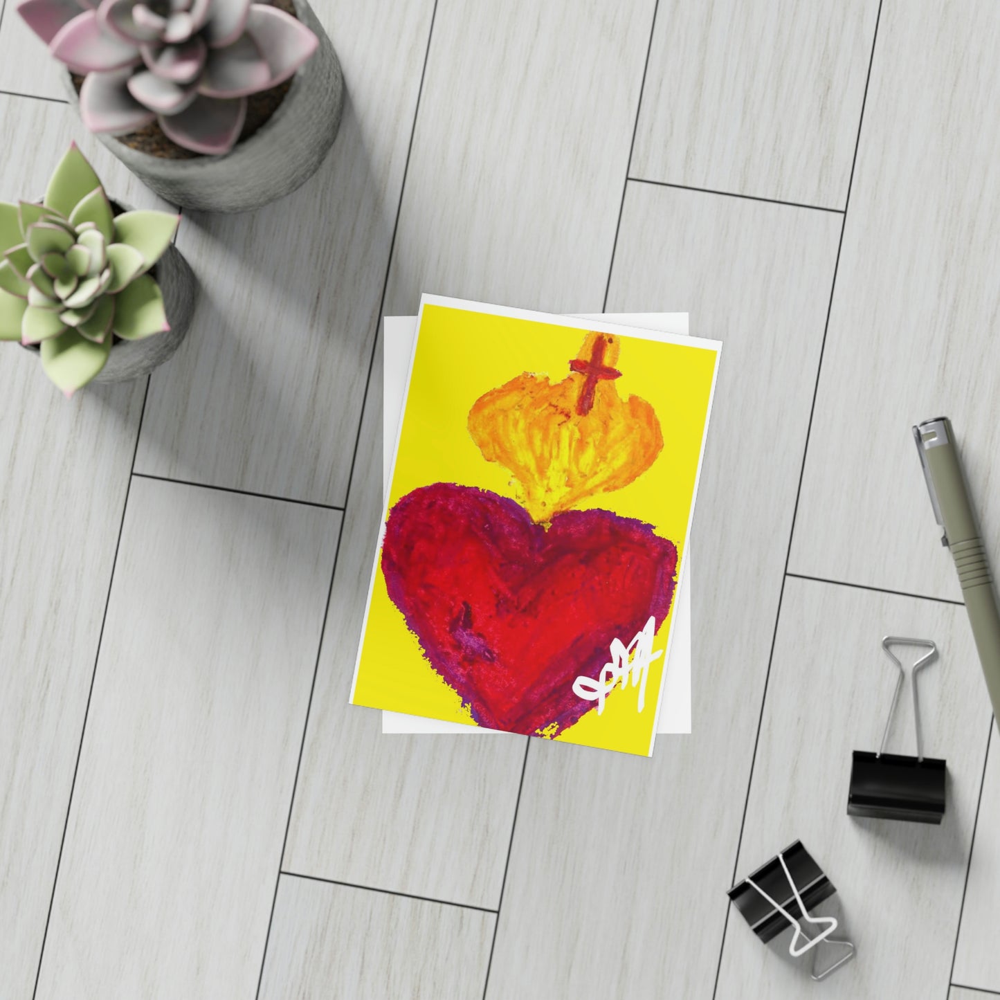 SACRED HEART OF LIGHT CARDS (Greeting Card Bundles (10, 30, 50 pcs))