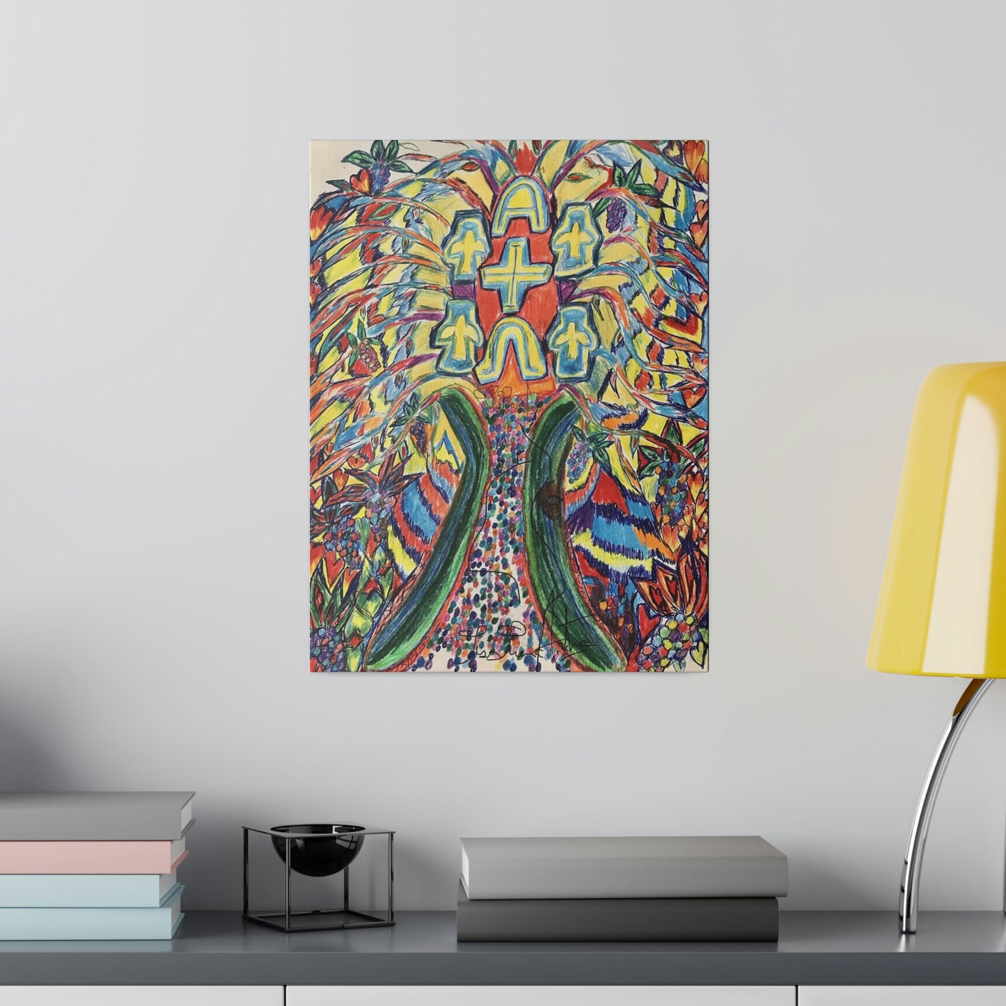 CANVAS OF ETERNAL TREE OF LIFE HEAVEN TO EARTH (Matte Canvas, Stretched, 0.75")