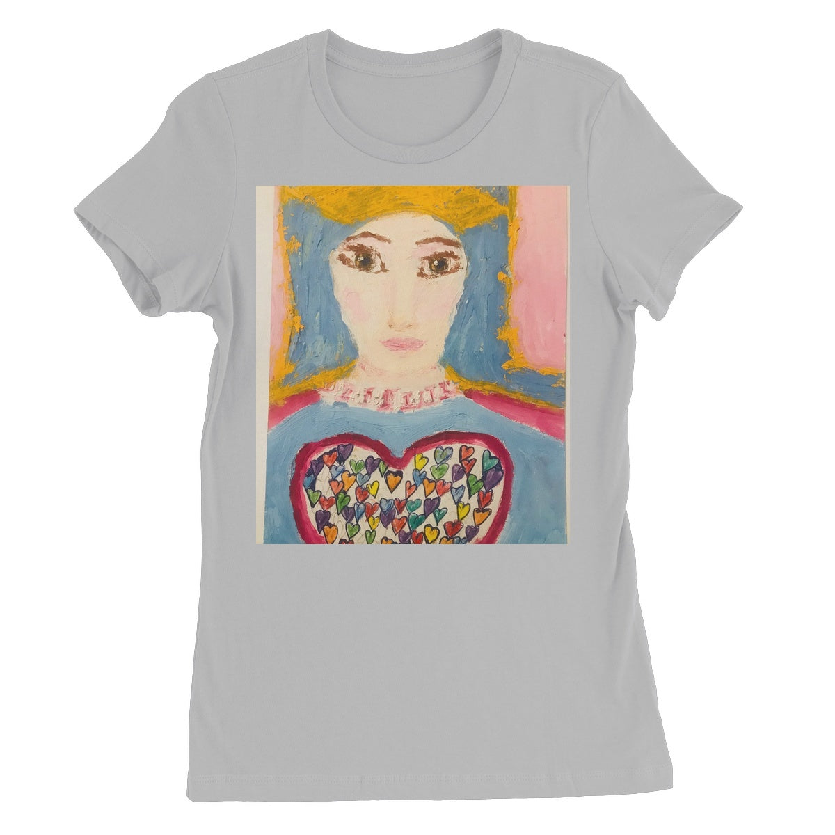 MARY OF SACRED HEART OF LIFE WOMENS TSHIRT