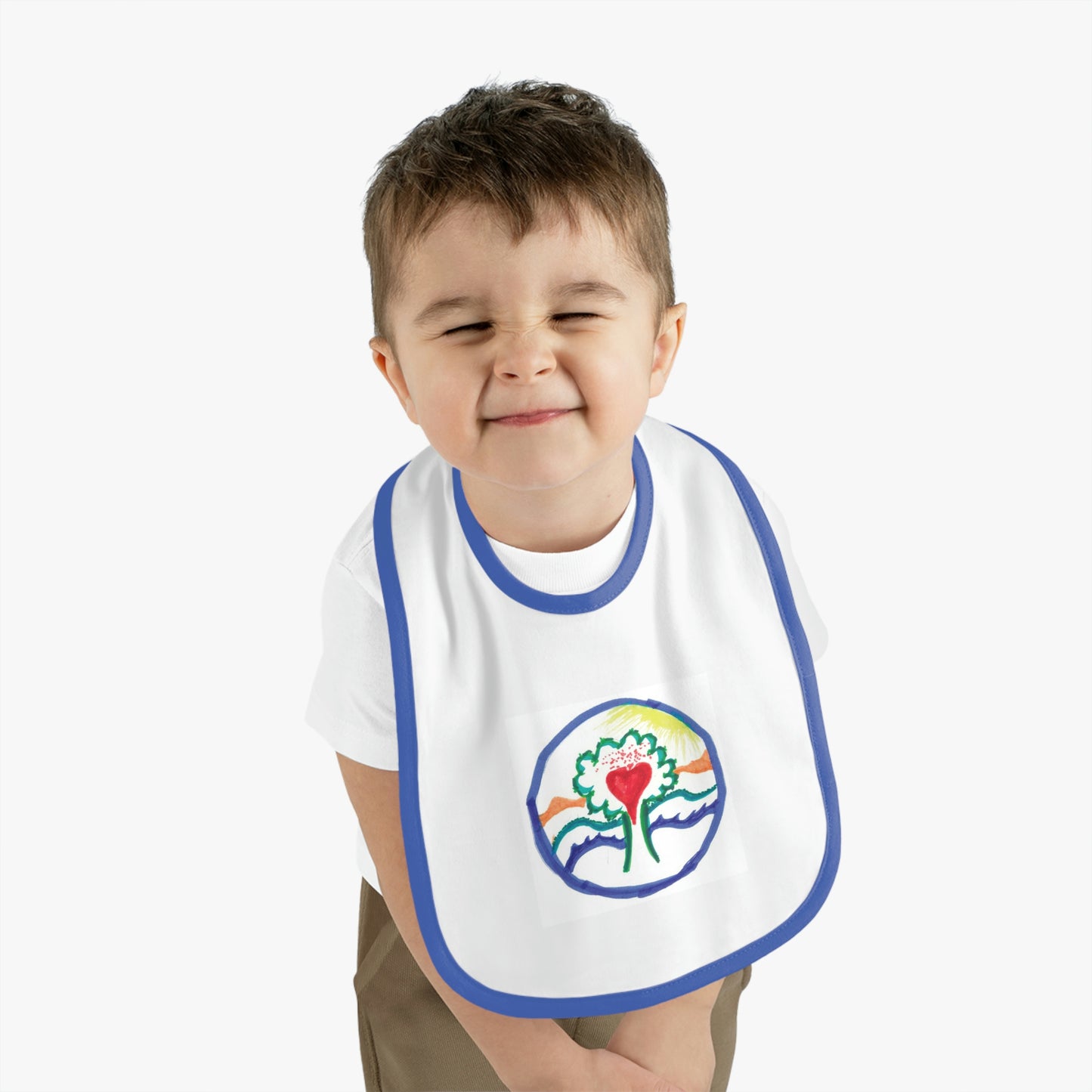 TREE OF LIFE SUNSHINE HEART BABY TRIME CONTRACT JERSEY BIB