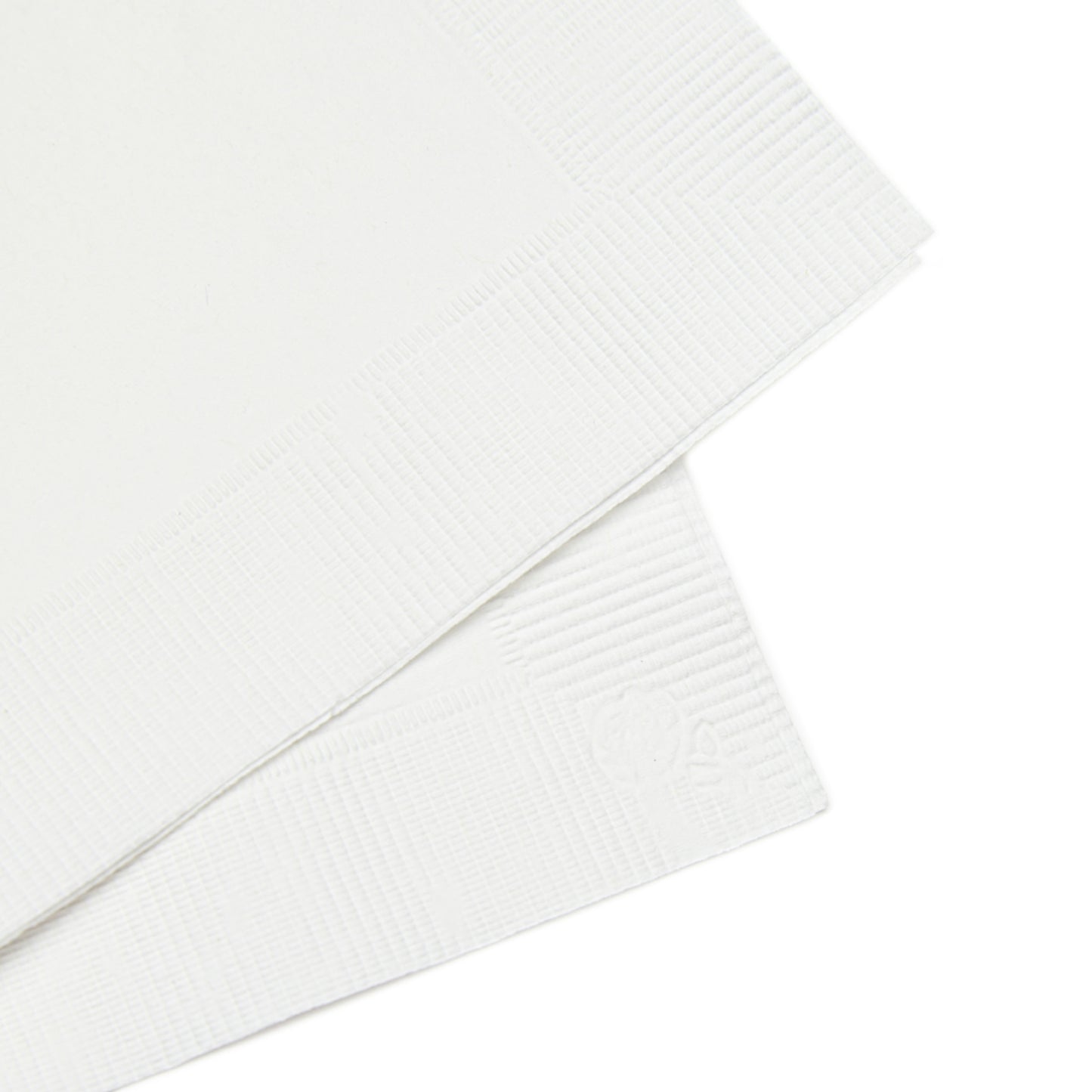 White Coined Napkins Love heart