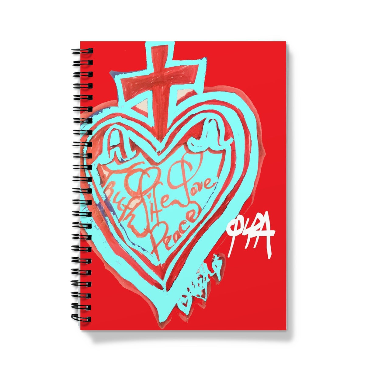 SACRED HEART OF HAPPINESS NOTEBOOK