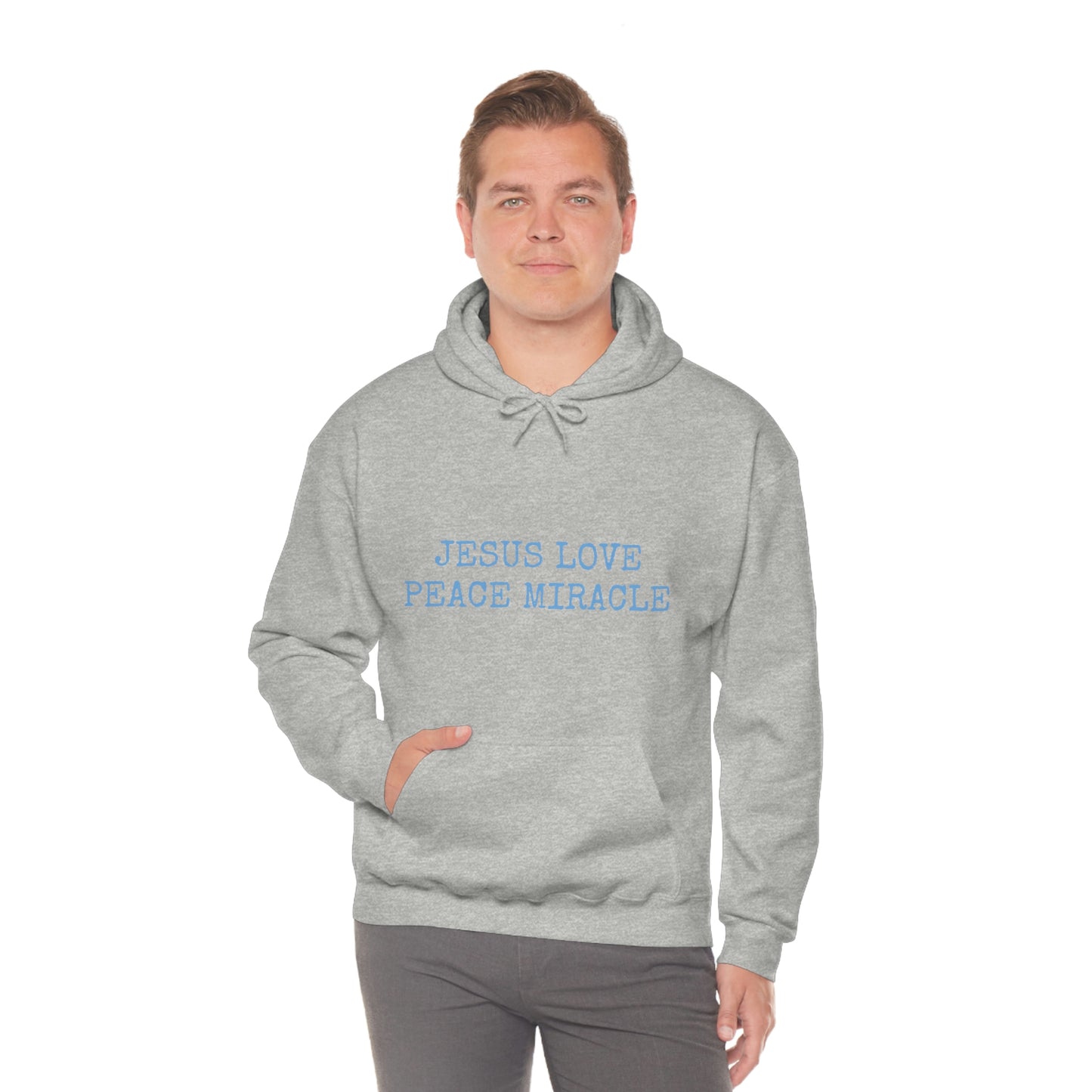 JESUS LOVE PEACE MIRACLE ™ HOODED SWEATSHIRT