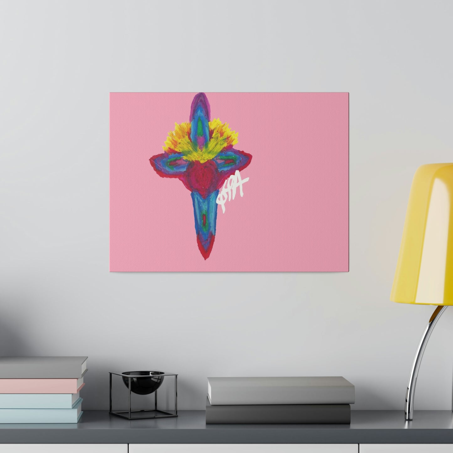 PINK SACRED HEART OF RESURRECTION LIFE (Matte Canvas, Stretched, 0.75")