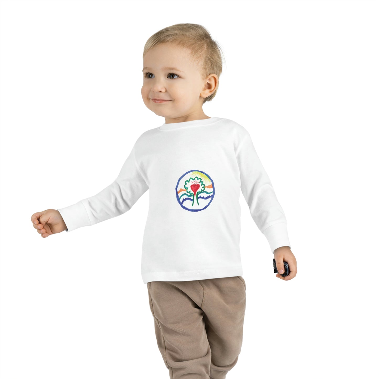 TODDLER LONG SLEEVE TEE TREE OF LIFE SACRED HEART