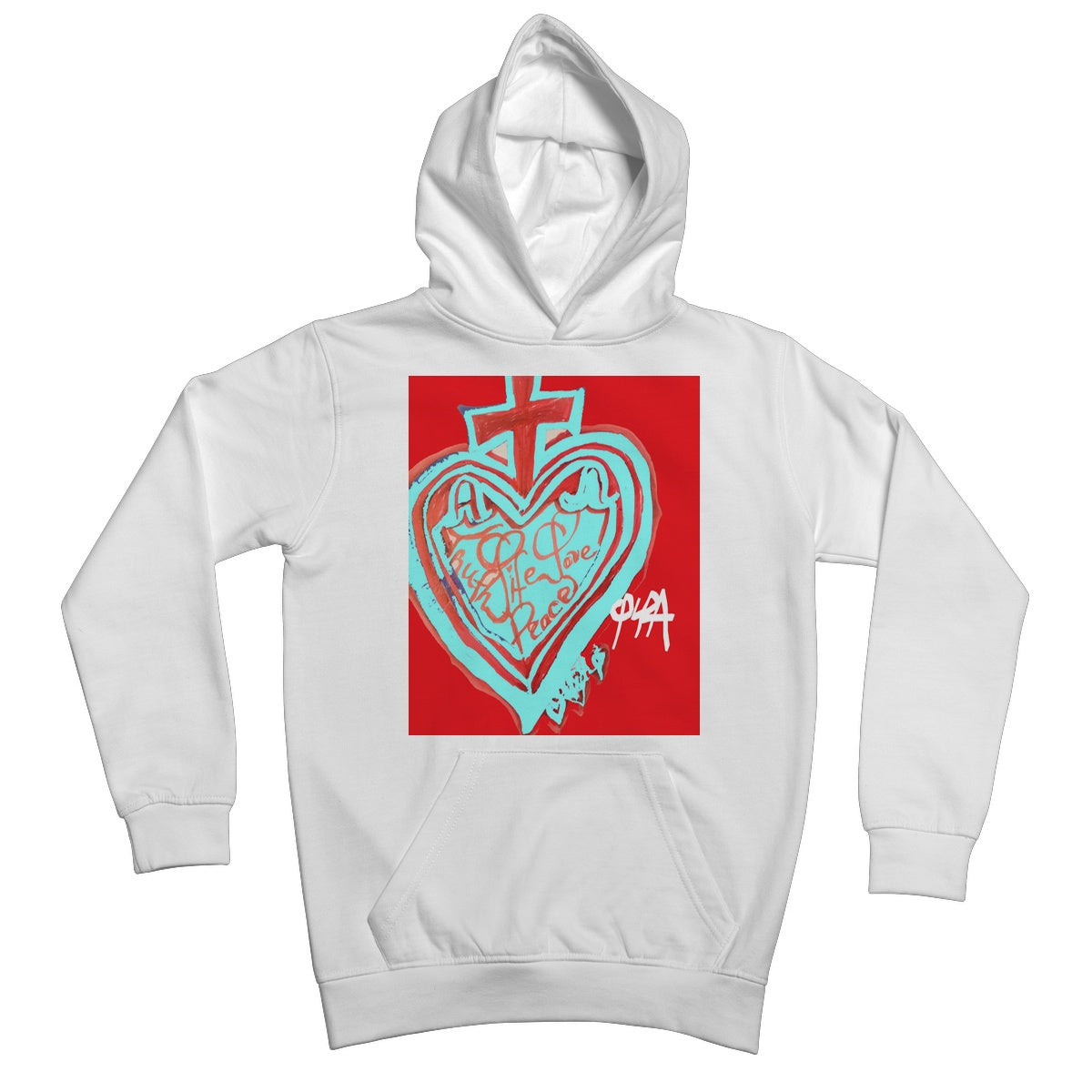 SACRED HEART OF HAPPINESS KIDS HOODIE