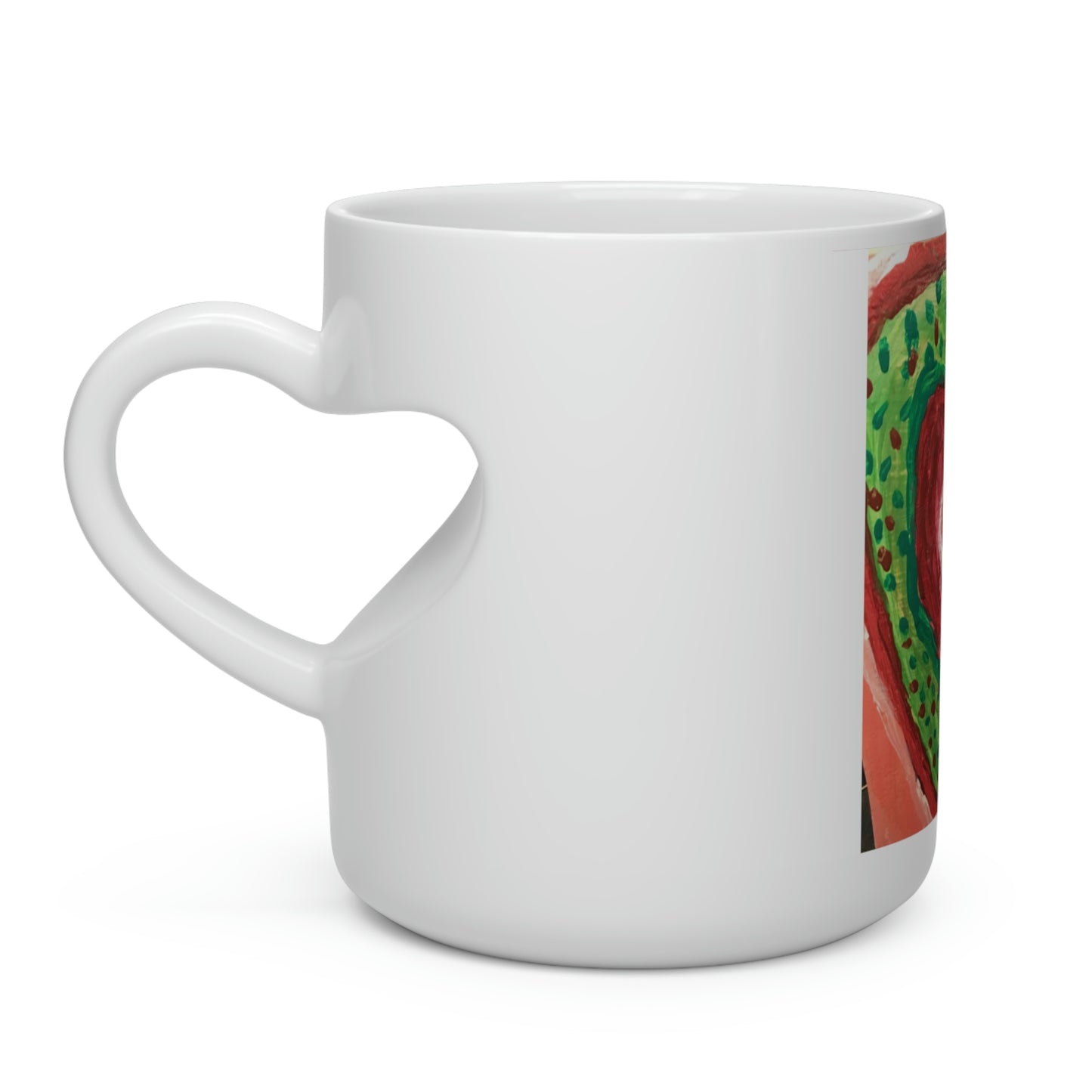 SACRED HEART OF SEED OF LOVE MUG (Heart Shape Mug)