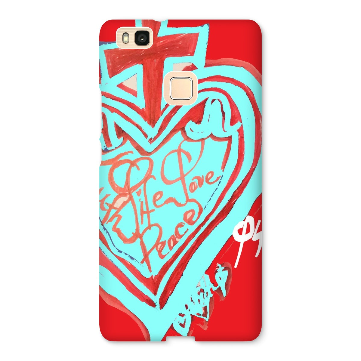 SACRED HEART OF HAPPINESS SNAP PHONE CASE