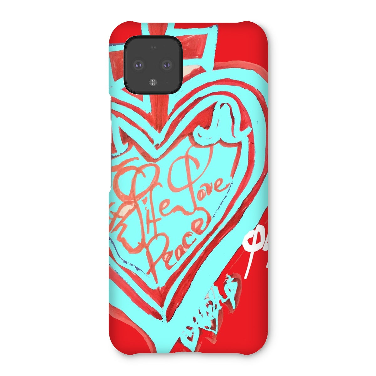 SACRED HEART OF HAPPINESS SNAP PHONE CASE