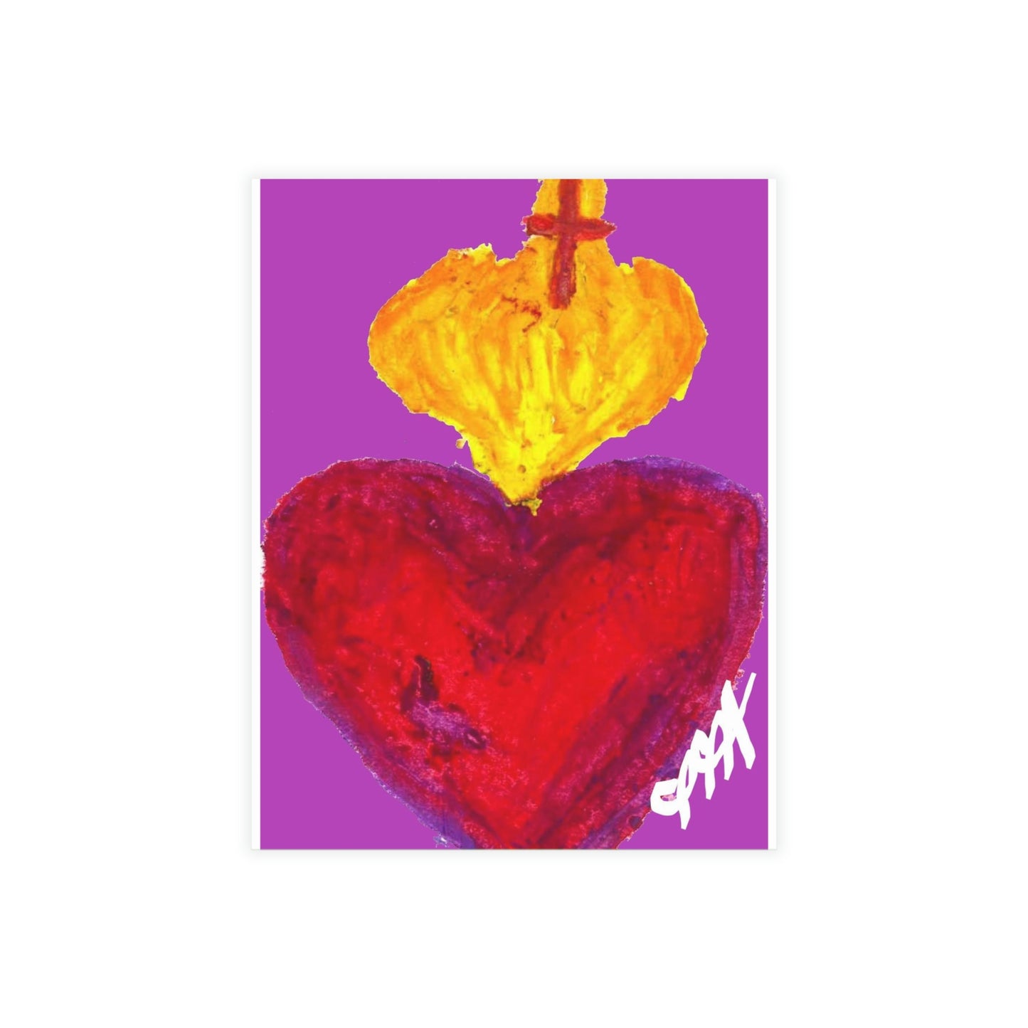 SACRED HEART PURPLE DAY CARDS (Greeting Card Bundles (10, 30, 50 pcs))