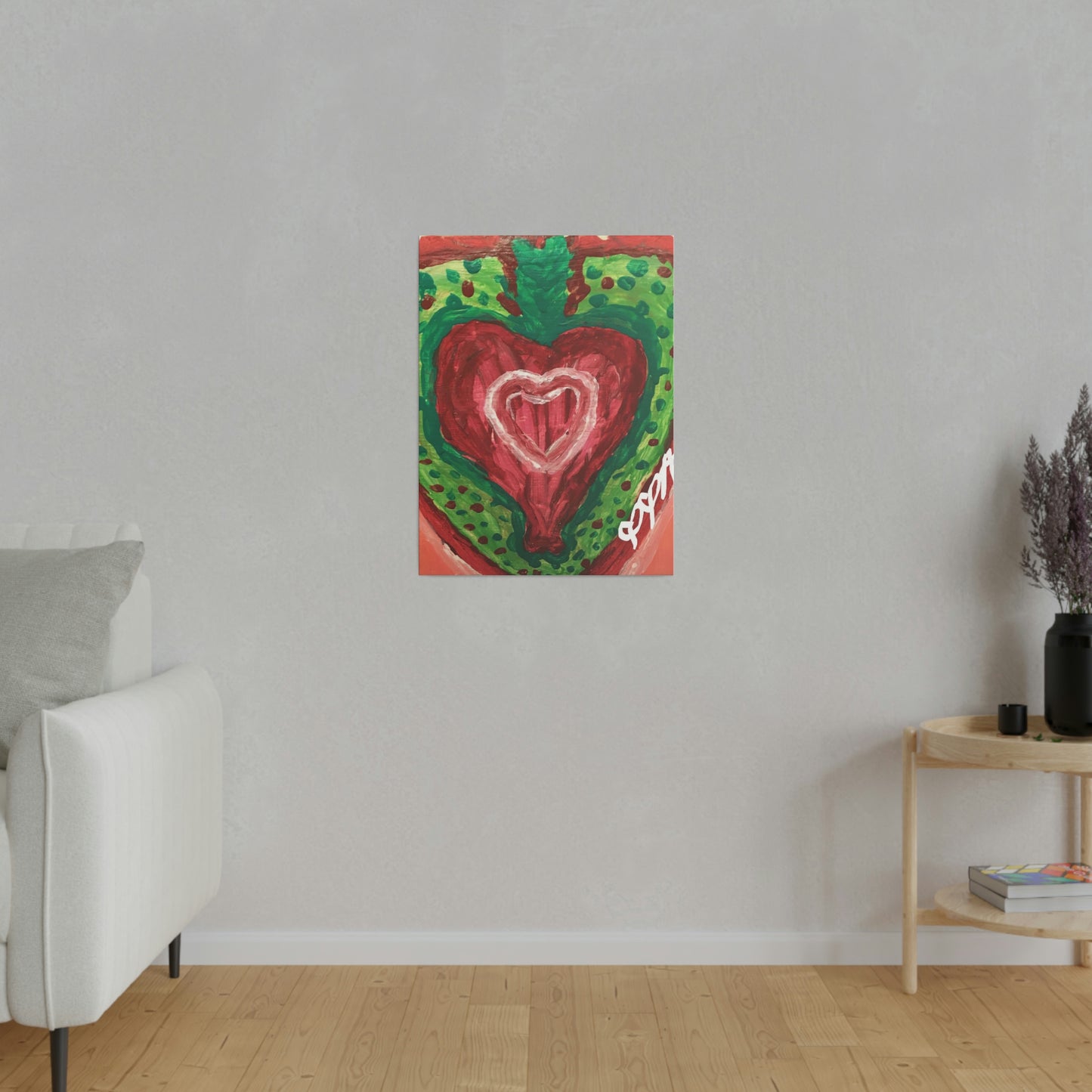 SACRED HEART OF THE SEED OF LIFE MATTE CANVAS (Stretched, 0.75")