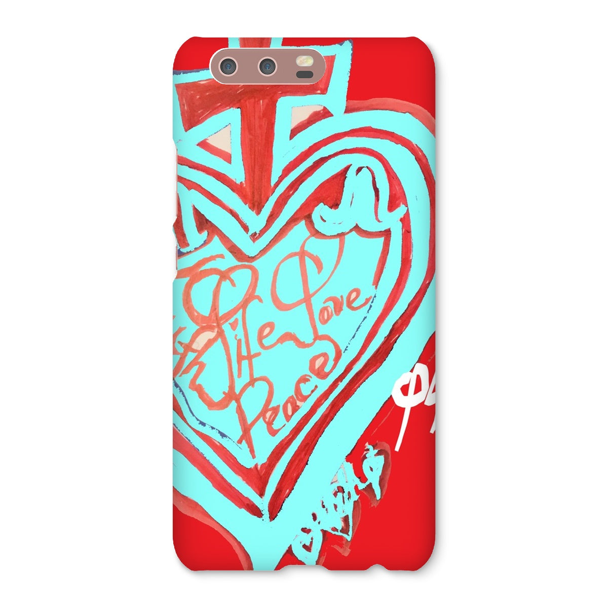 SACRED HEART OF HAPPINESS SNAP PHONE CASE