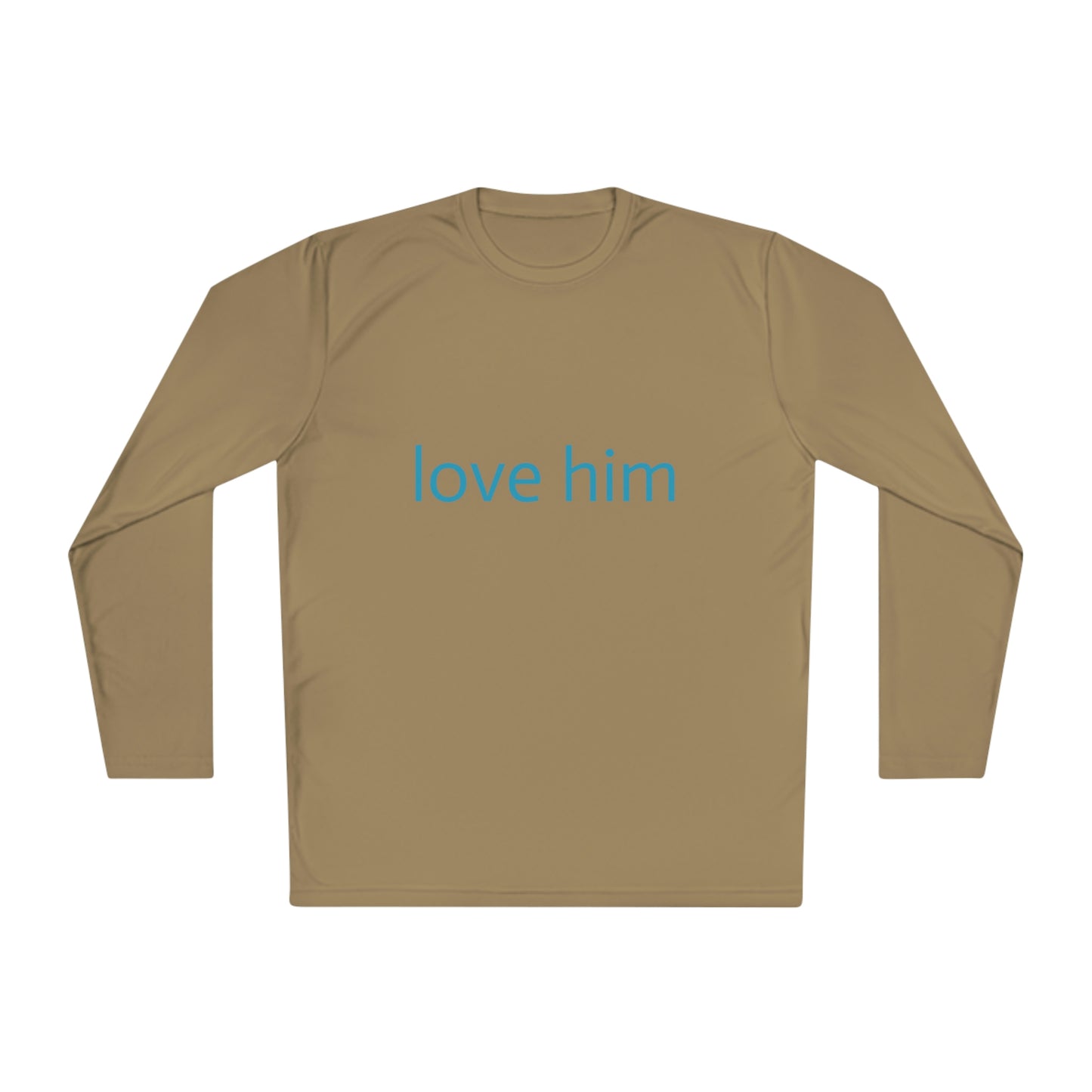 love him (Unisex Lightweight Long Sleeve Tee)