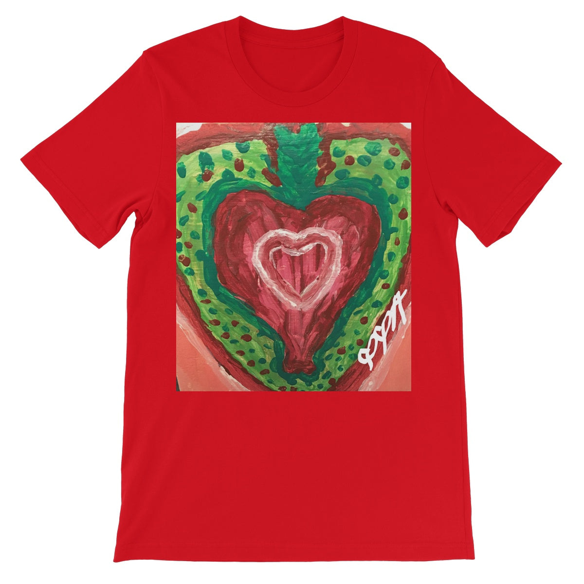 SACRED HEART OF THE SEED OF LIFE UNISEX SHORT SLEEVE T-SHIRT