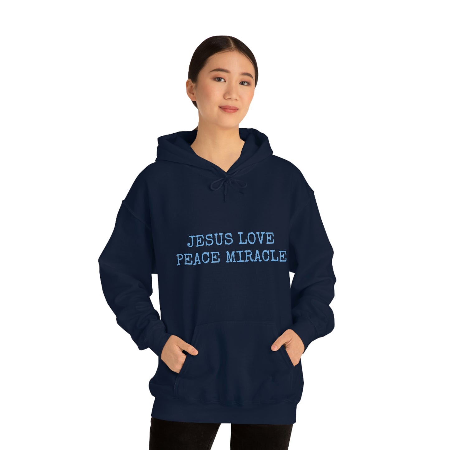 JESUS LOVE PEACE MIRACLE ™ HOODED SWEATSHIRT