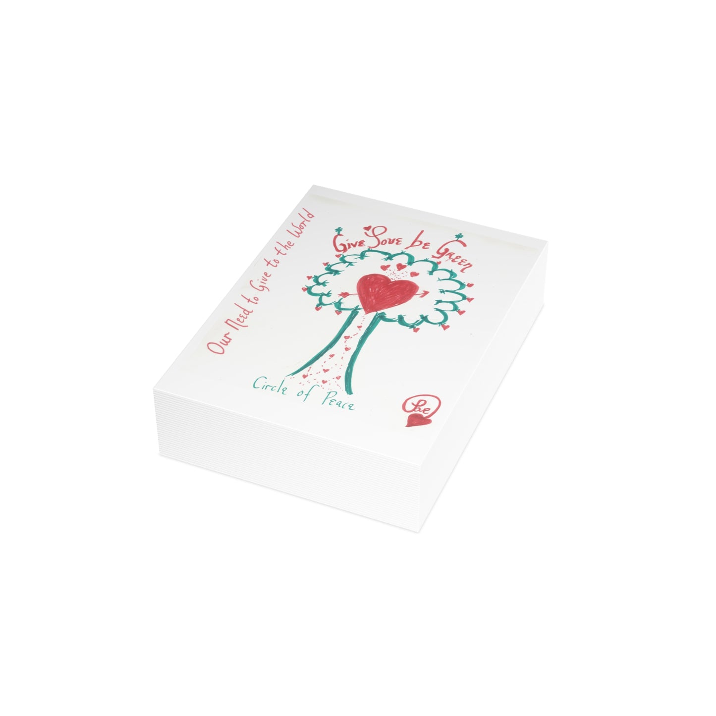 OUR NEED TO GIVE TO THE WORLD CARDS (Greeting Cards (1, 10, 30, and 50pcs))