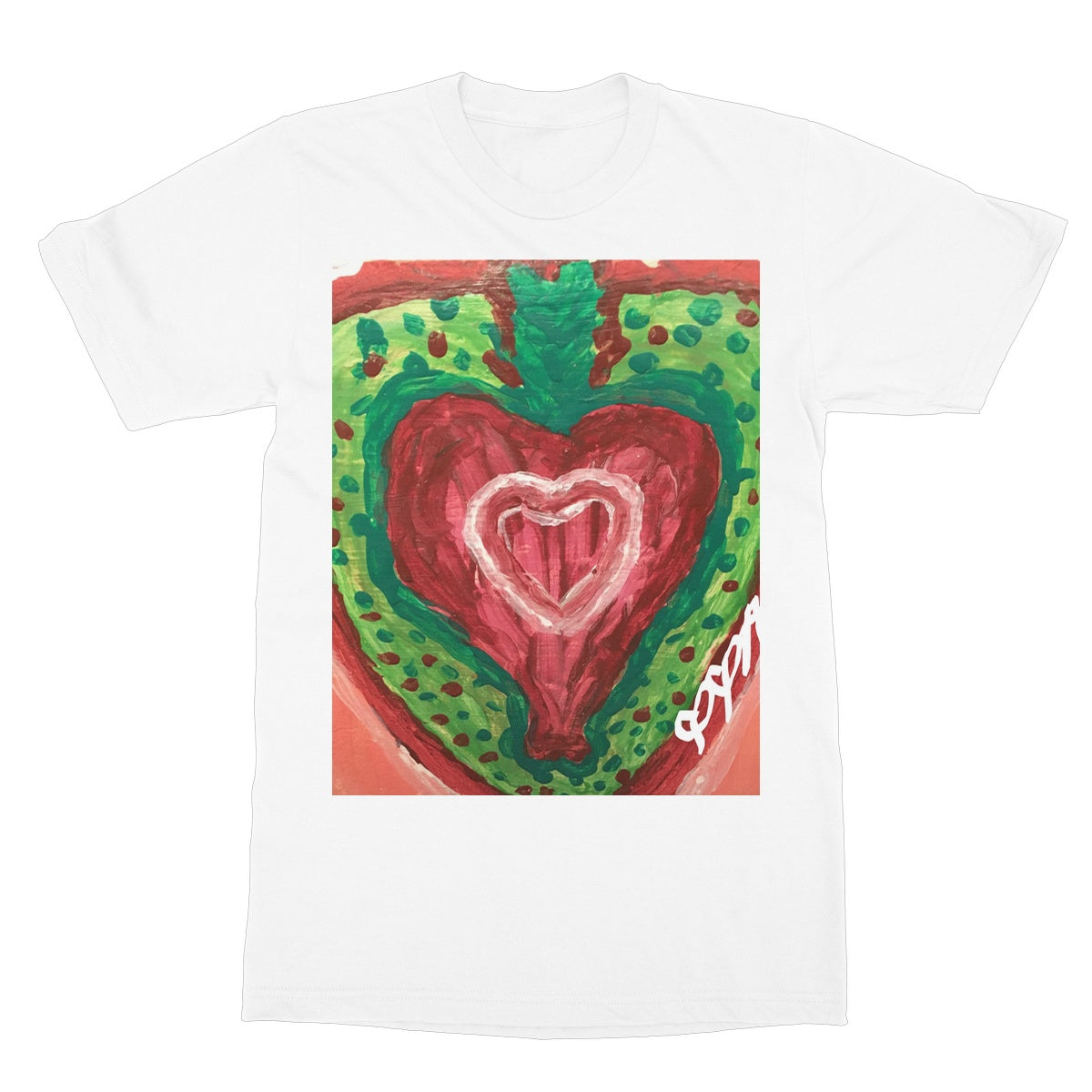 SACRED HEART OF THE SEED OF LIFE SOFTSTYLE T-SHIRT