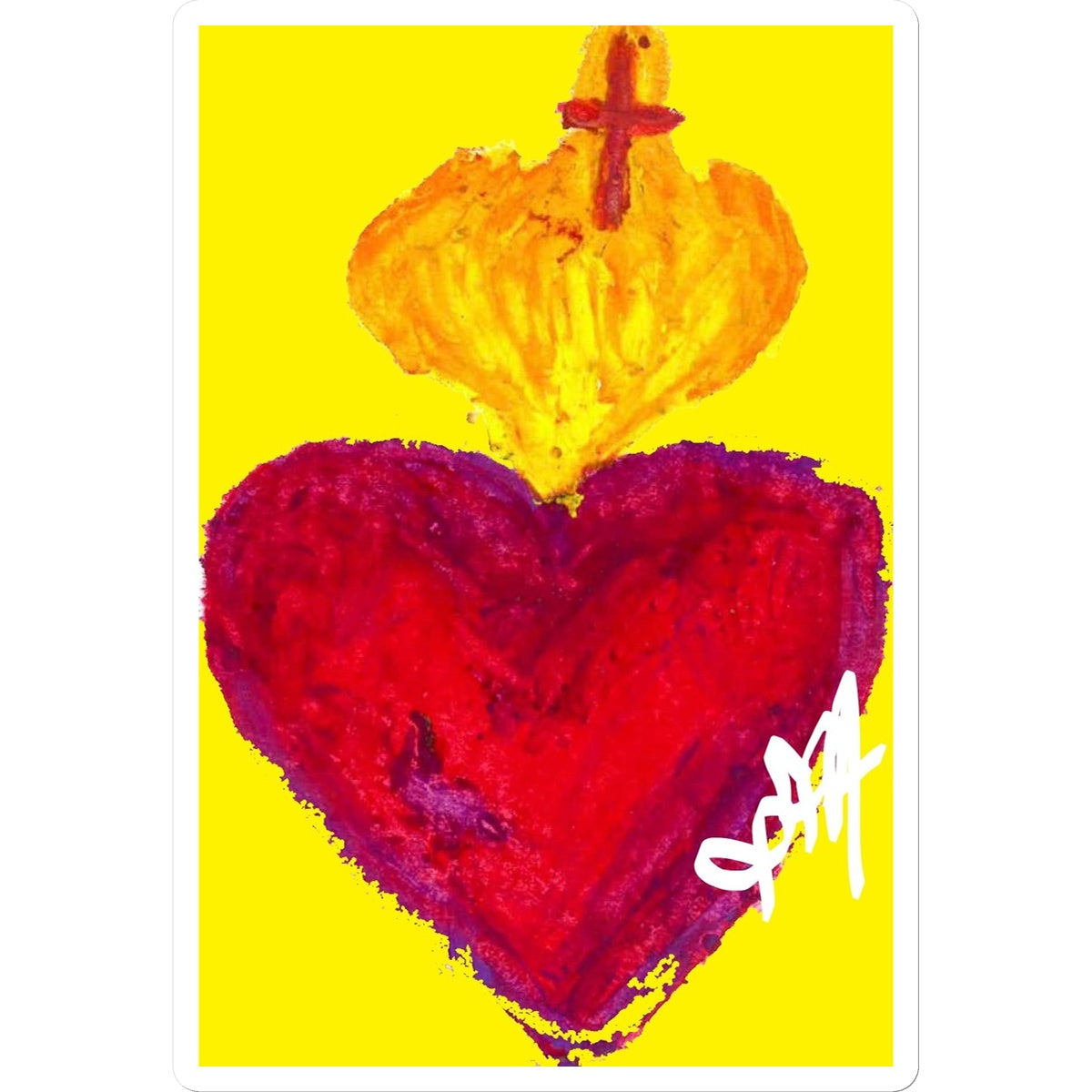 SACRED HEART ETERNAL LOVE STICKER