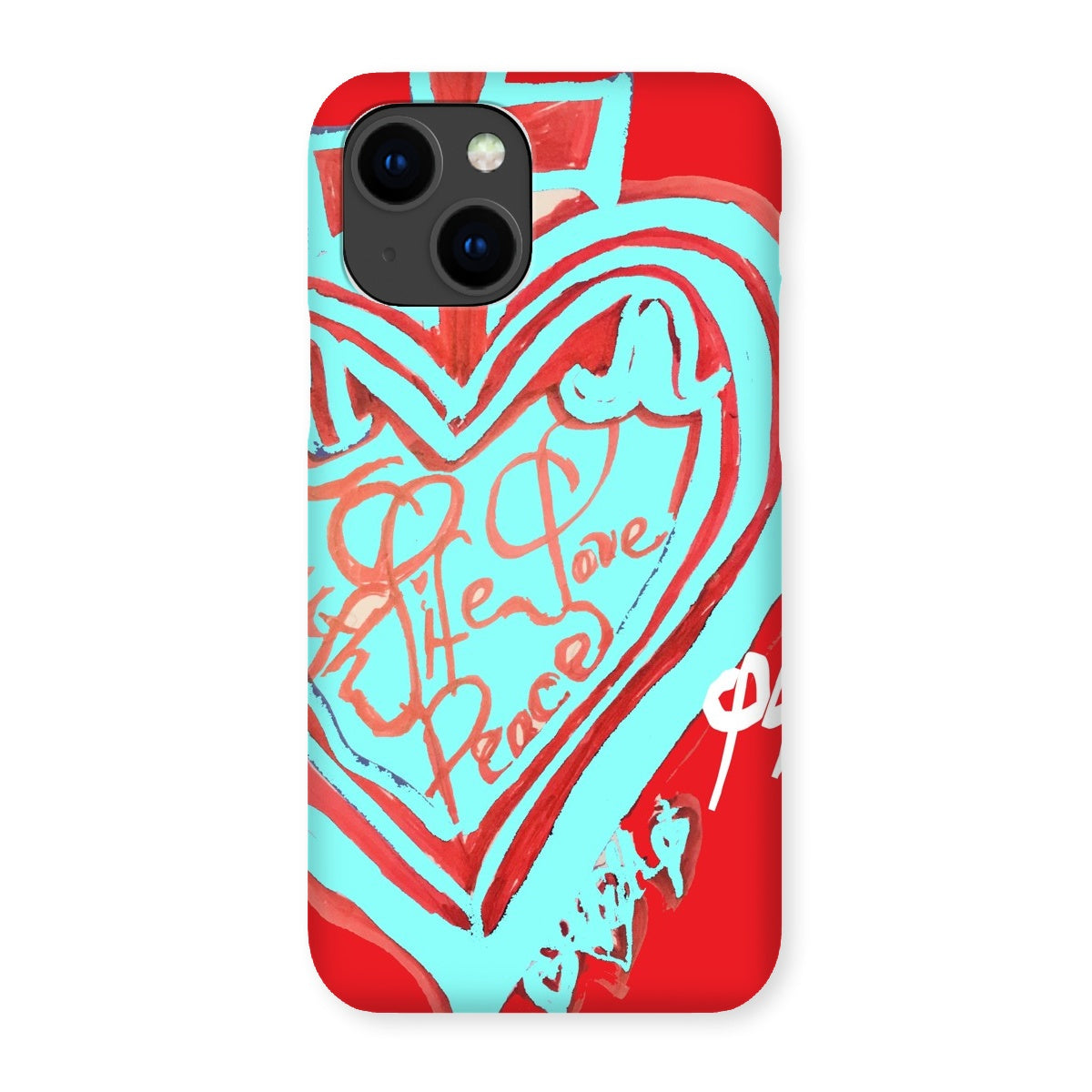 SACRED HEART OF HAPPINESS SNAP PHONE CASE