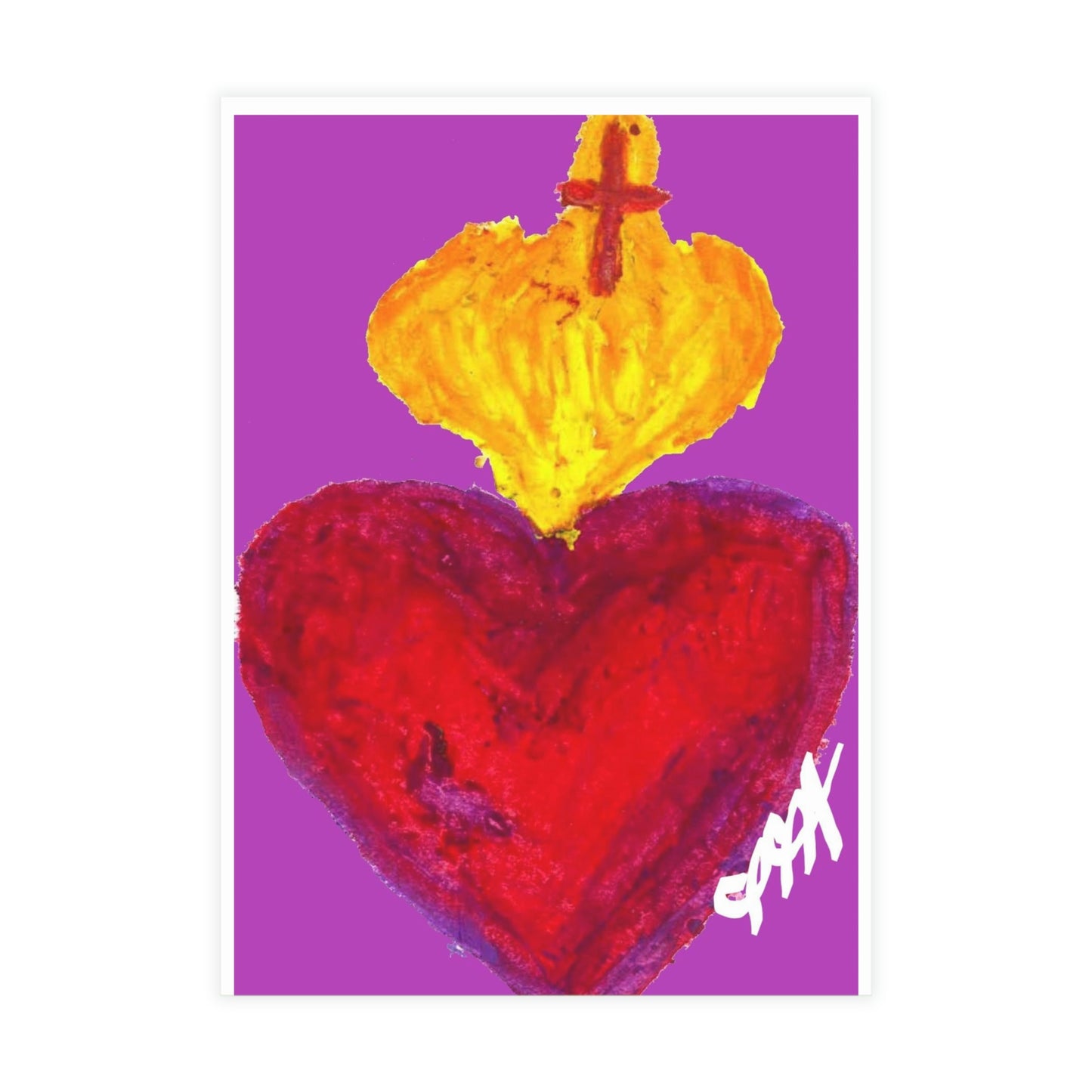 SACRED HEART PURPLE DAY CARDS (Greeting Card Bundles (10, 30, 50 pcs))