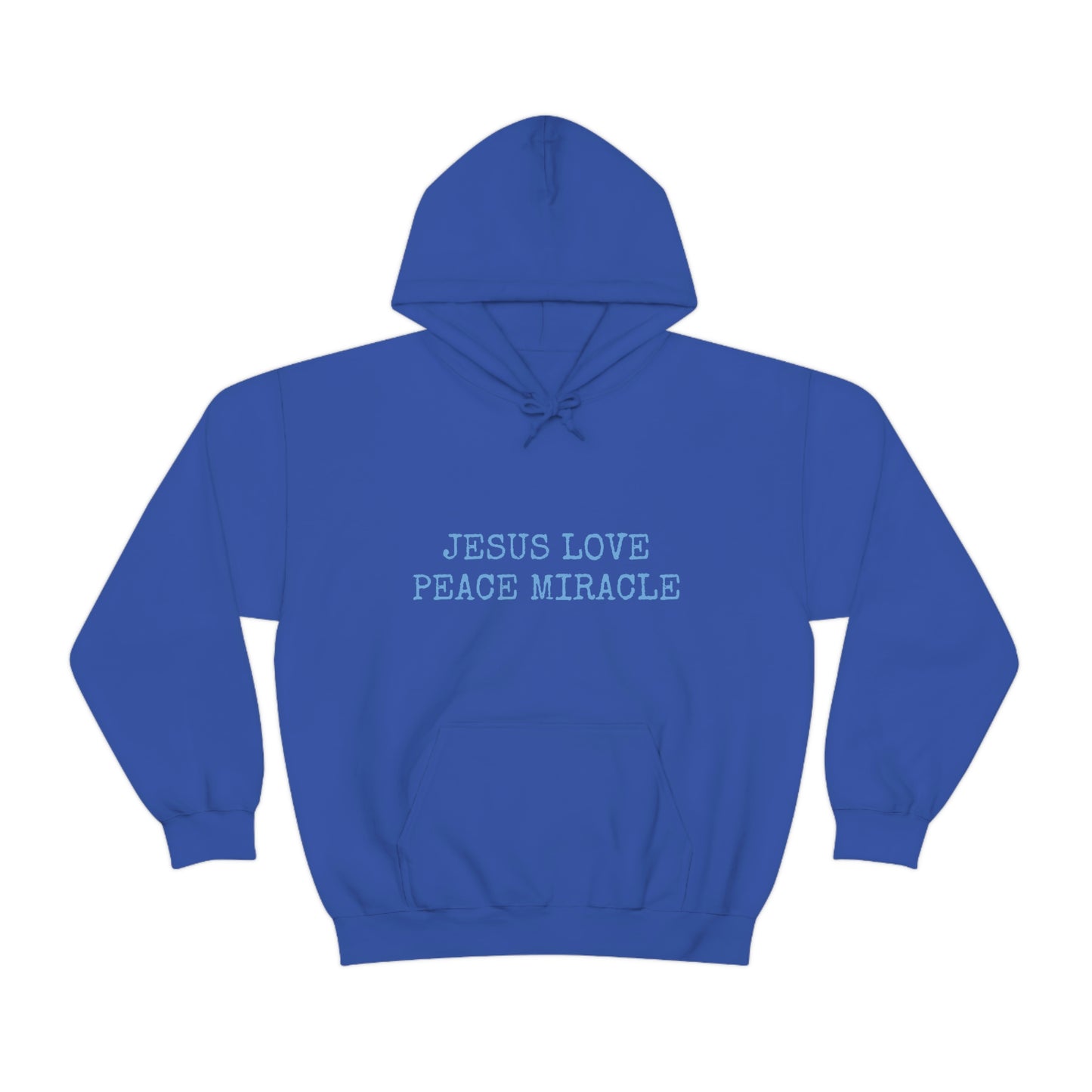 JESUS LOVE PEACE MIRACLE ™ HOODED SWEATSHIRT