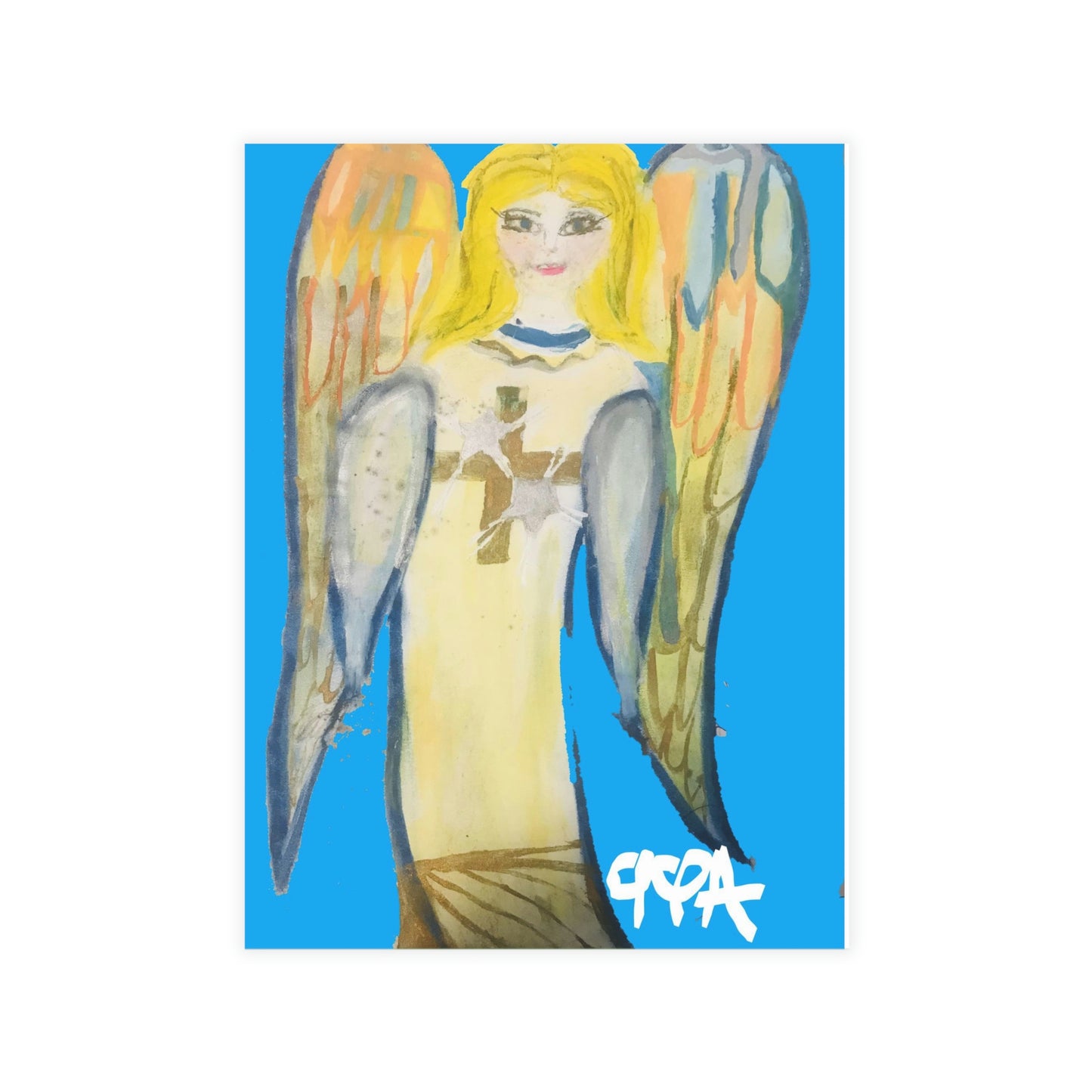 ANGEL OF LIGHT BLUE CARDS (Greeting Card Bundles (10, 30, 50 pcs))