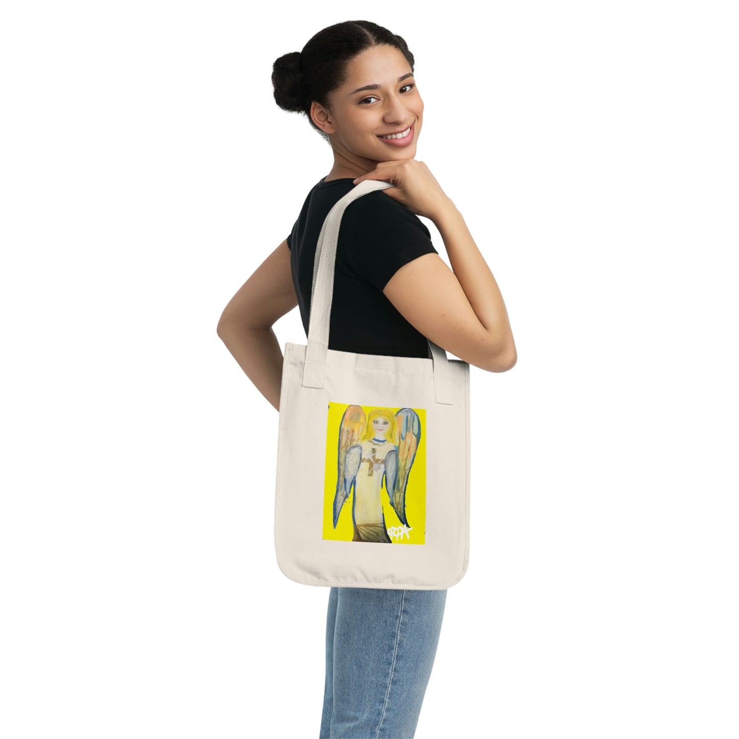 ANGEL OF LIGHT ORGANIC CANVAS TOTE BAG