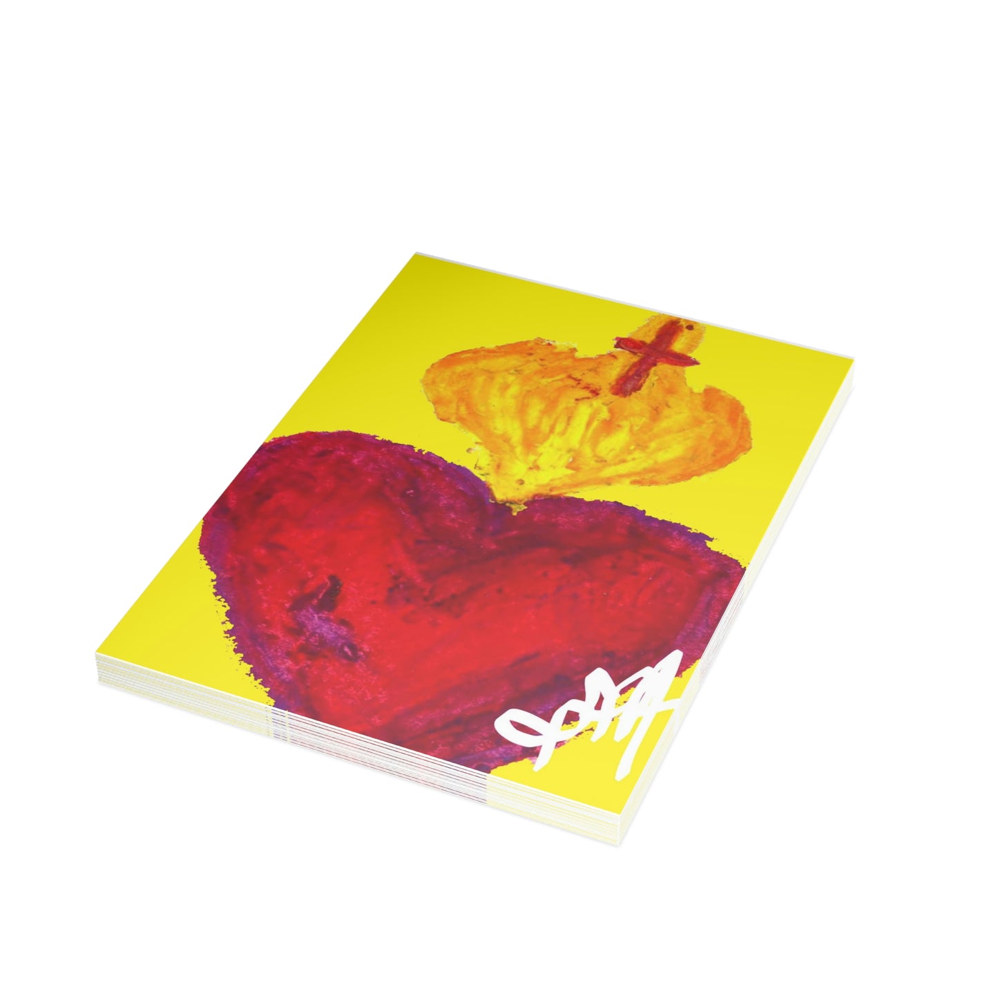 SACRED HEART OF HEAVENLY CARD (Greeting Card Bundles (10, 30, 50 pcs))