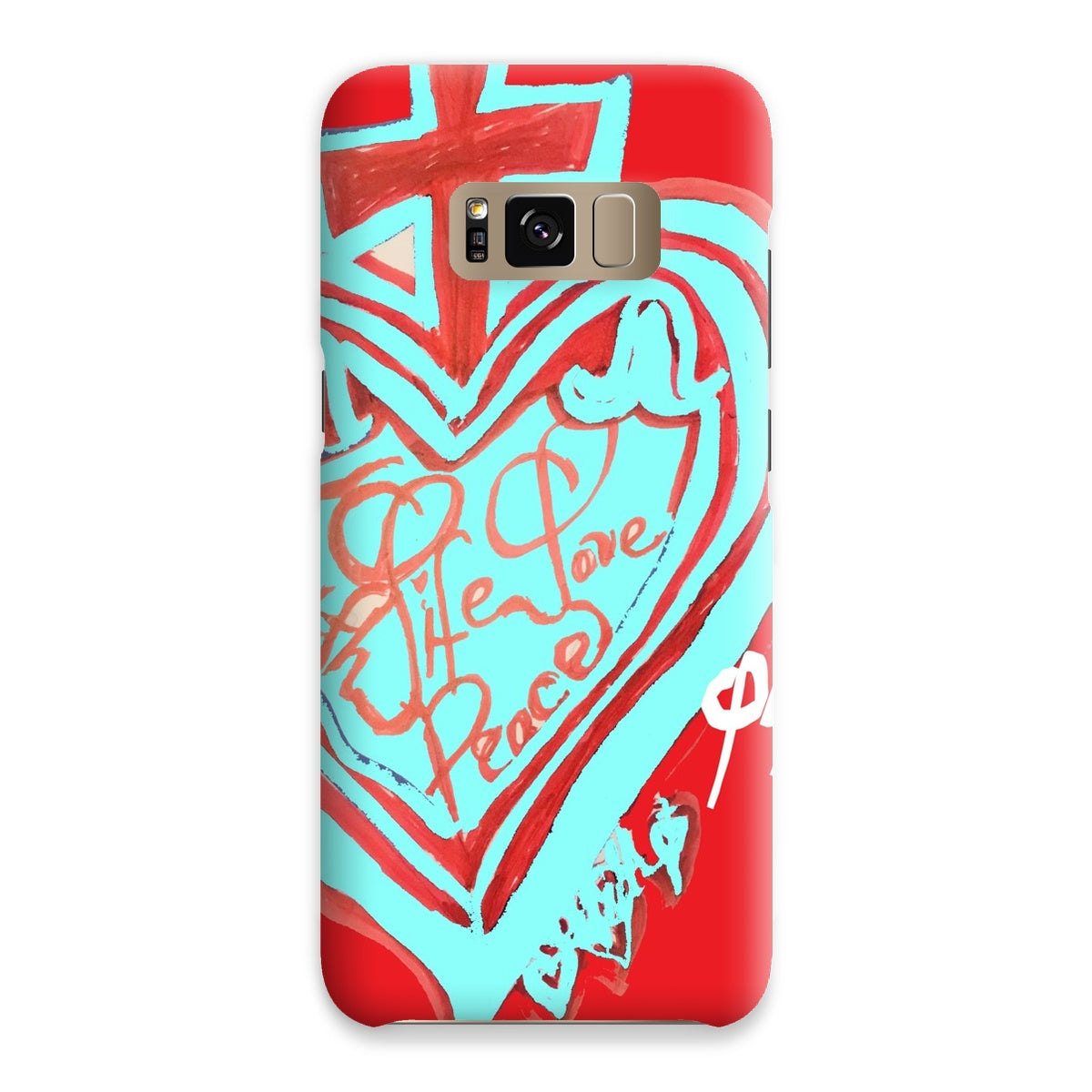 SACRED HEART OF HAPPINESS SNAP PHONE CASE