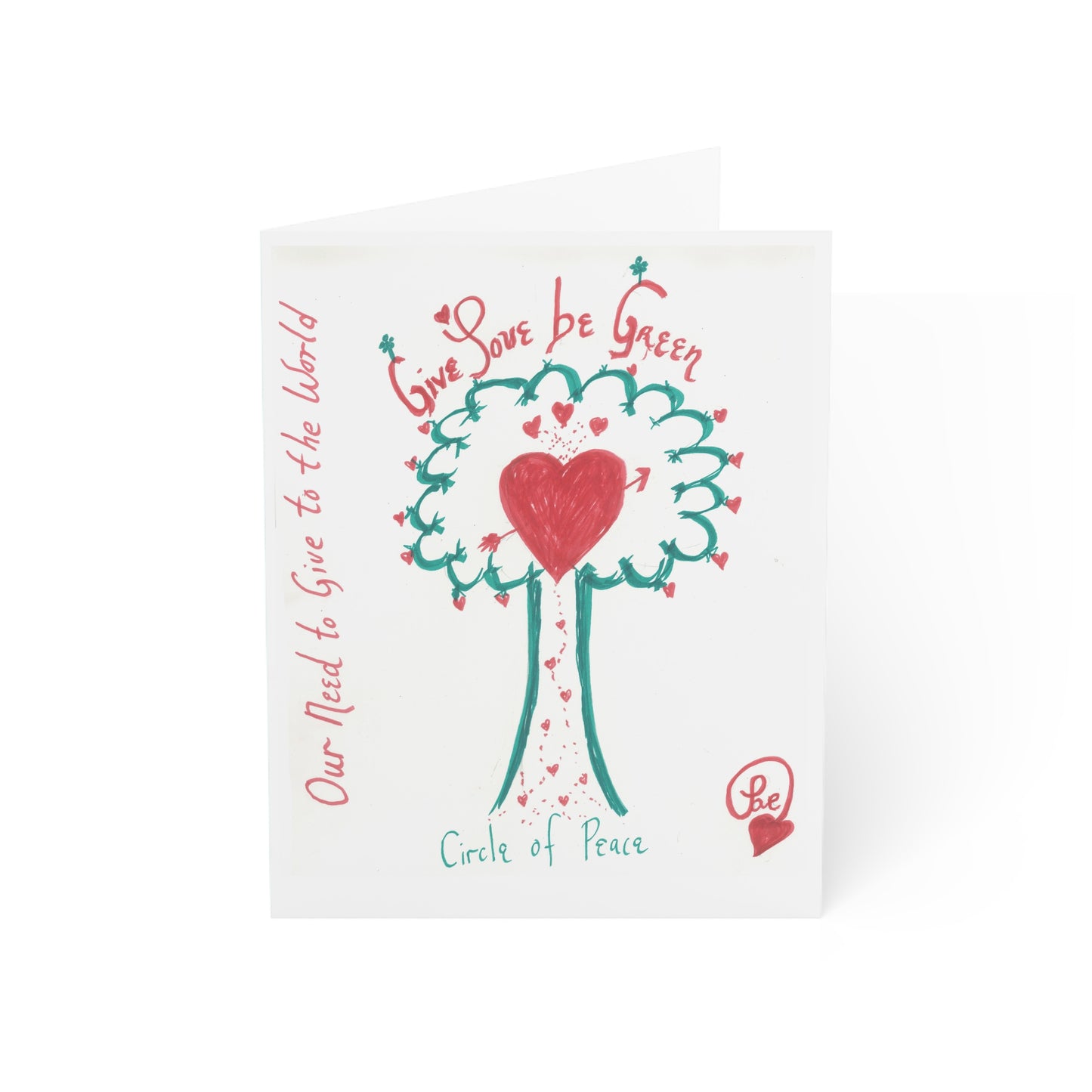 OUR NEED TO GIVE TO THE WORLD CARDS (Greeting Cards (1, 10, 30, and 50pcs))