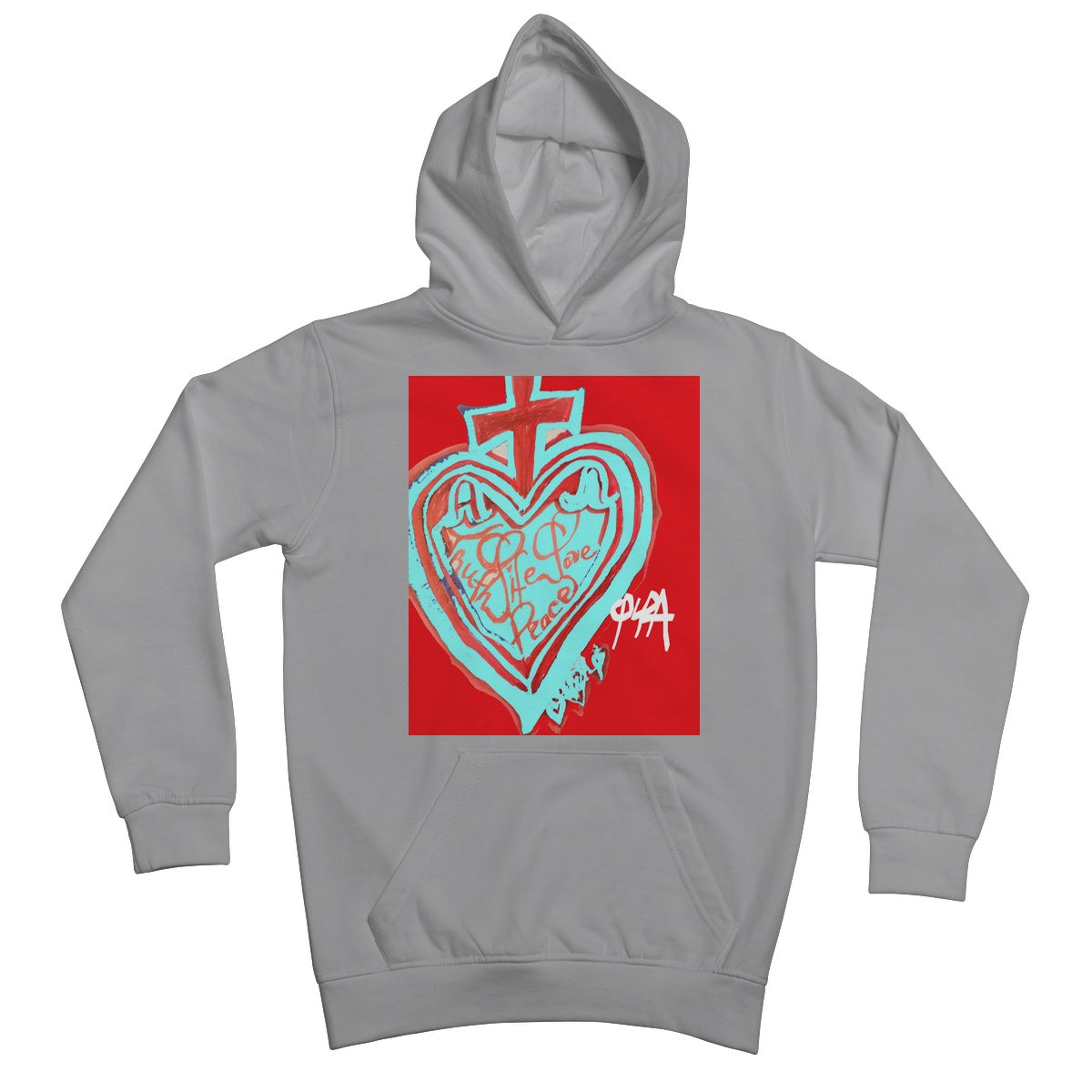 SACRED HEART OF HAPPINESS KIDS HOODIE