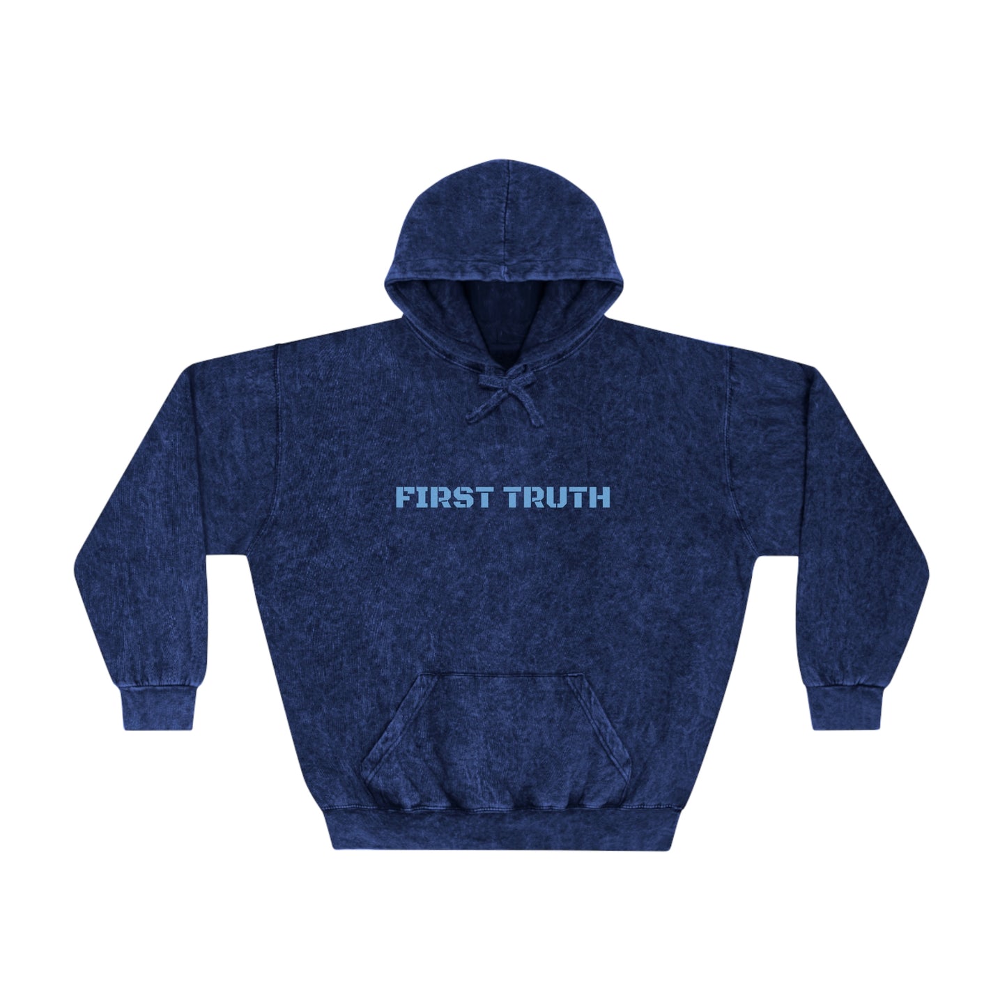 FIRST TRUTH UNISEX MINERAL WASH HOODIE