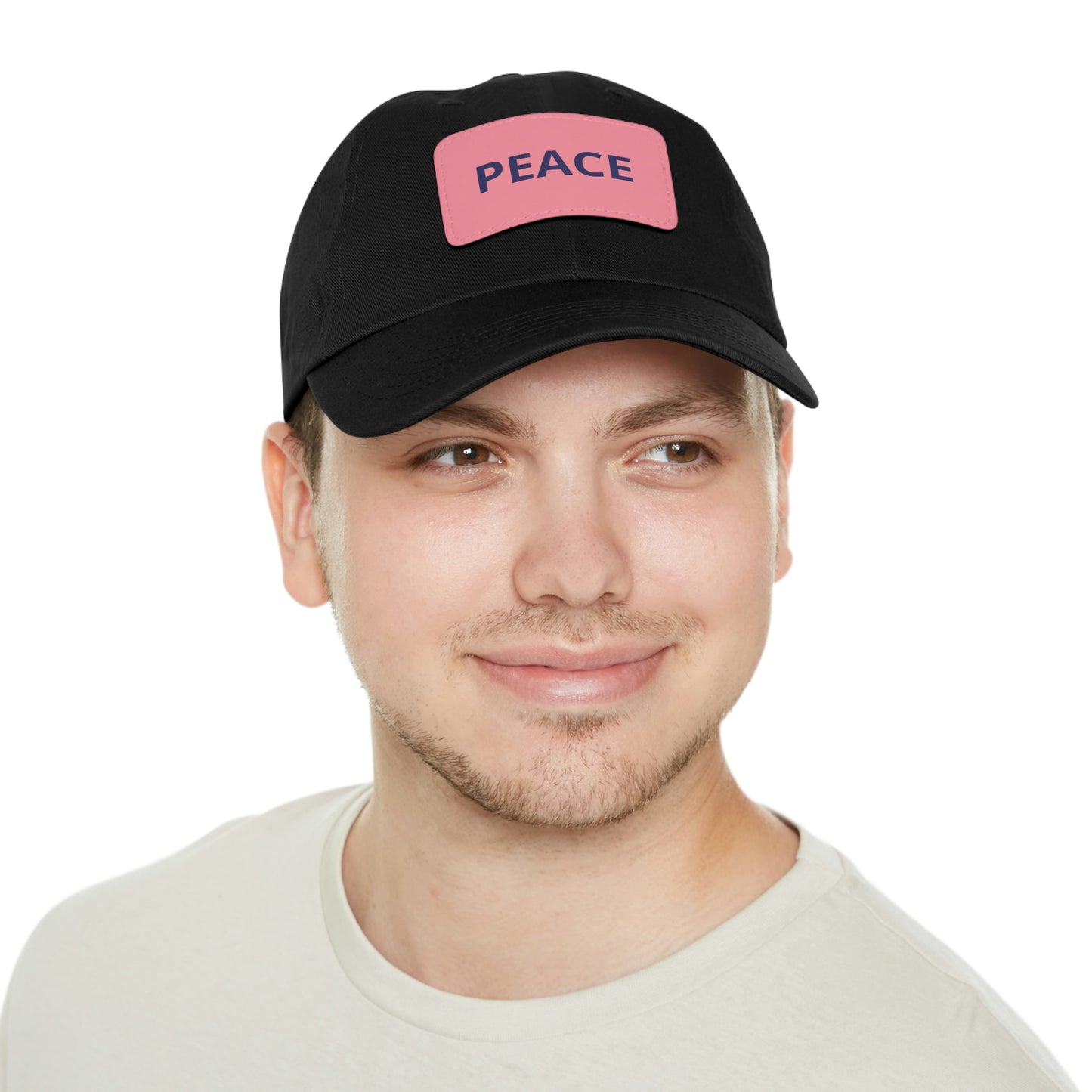 PEACE HAT WITH LEATHER PATCH