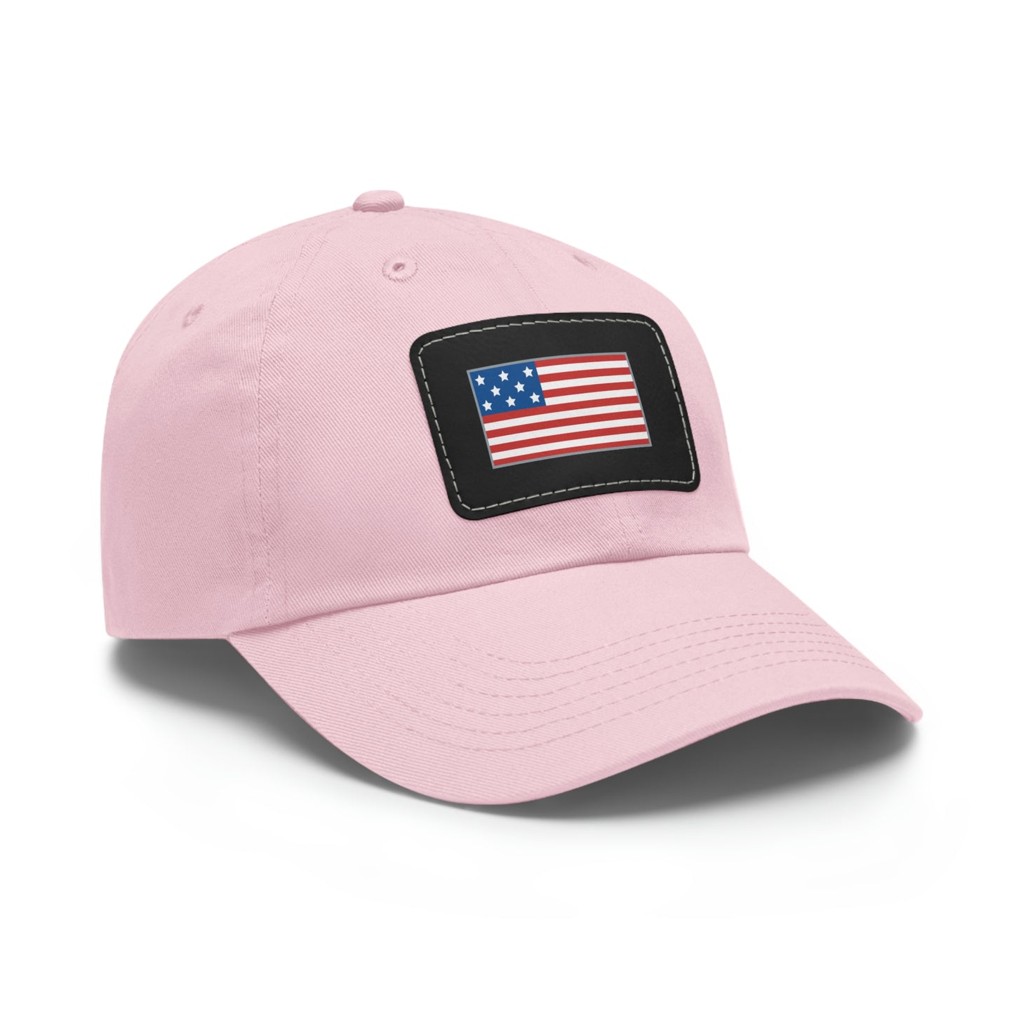 ALIVE HAT WITH LEATHER AMERICAN FLAG