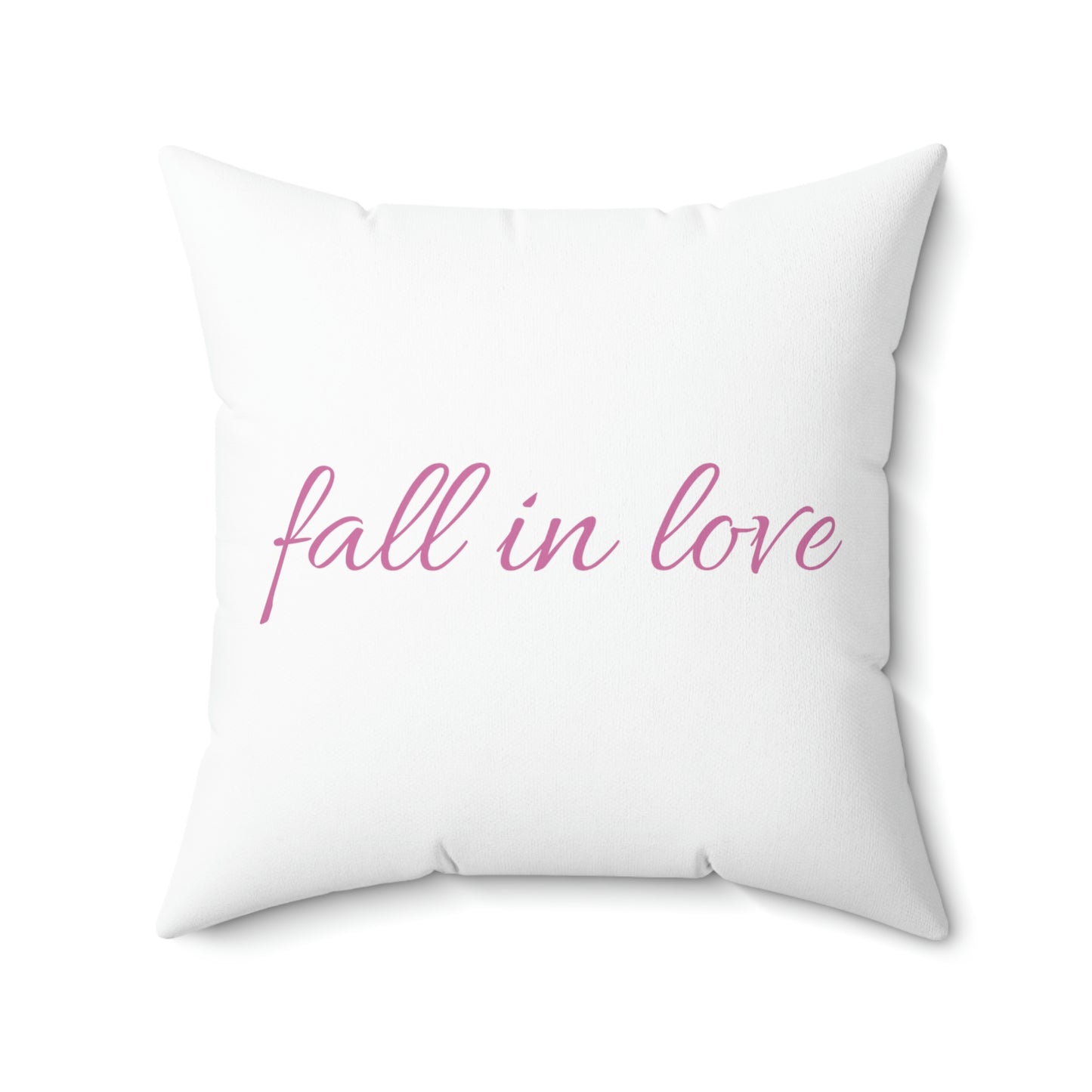 FALL IN LOVE PILLOW (Spun Polyester Square Pillow)