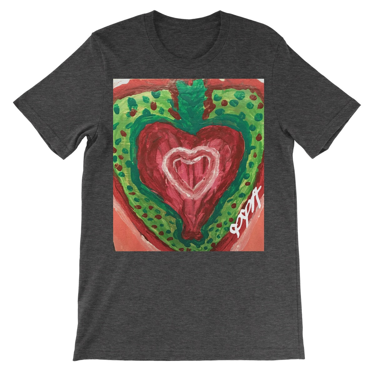 SACRED HEART OF THE SEED OF LIFE UNISEX SHORT SLEEVE T-SHIRT