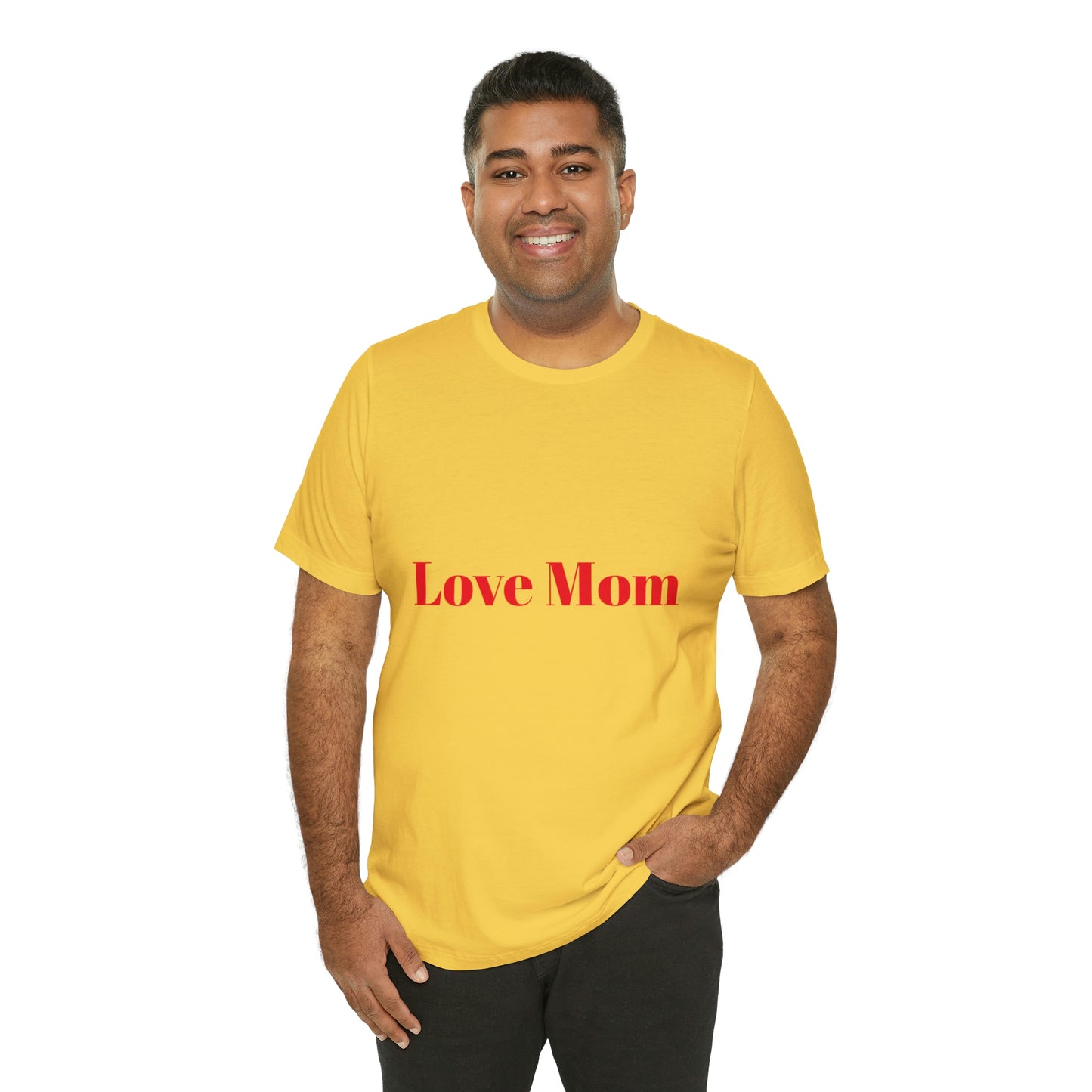 Love Mom Tee (Unisex Jersey Short Sleeve Tee)