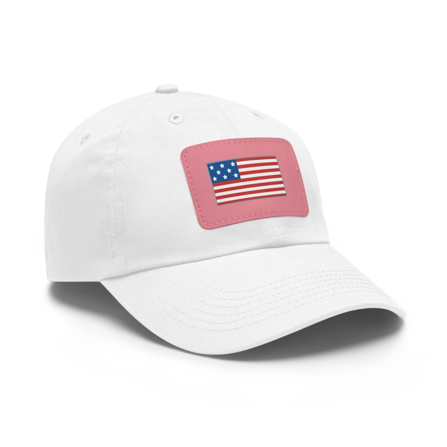 ALIVE HAT WITH LEATHER AMERICAN FLAG