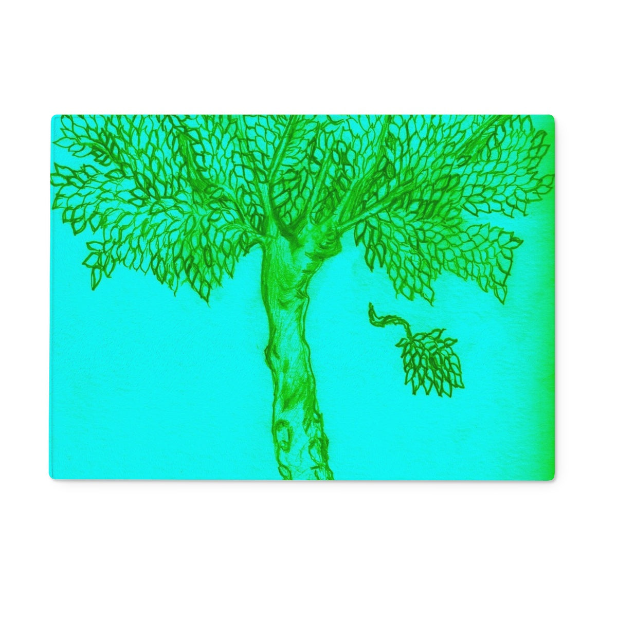 TREE OF LIFE LIGHT OF GOD'S VICTORY GLASS CHOPPING BOARD