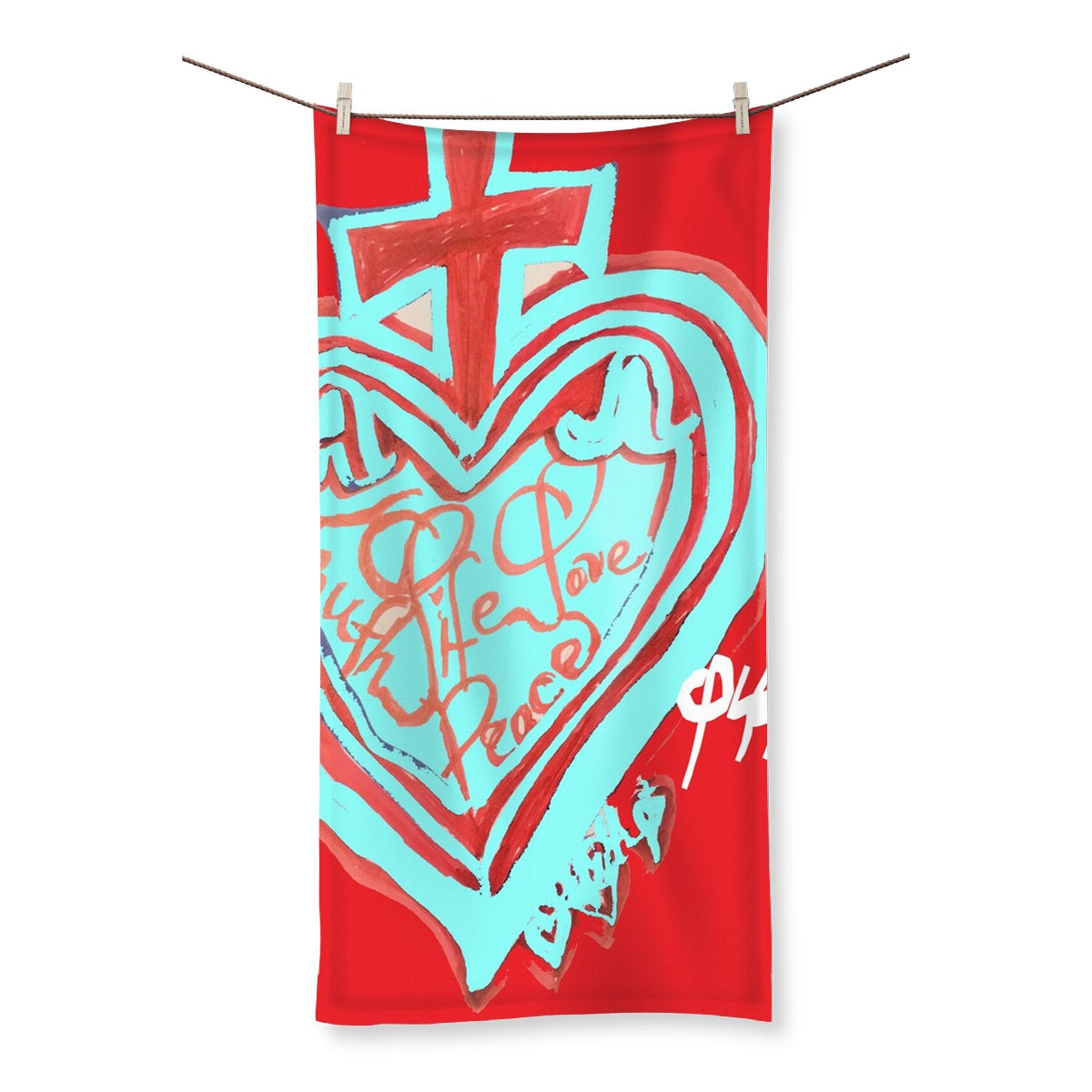 SACRED HEART OF HAPPINESS TOWEL