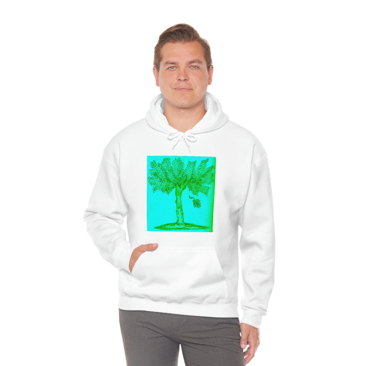 Unisex Heavy Blend™ Hooded Sweatshirt TREE OF LIFE  OF VICTORY